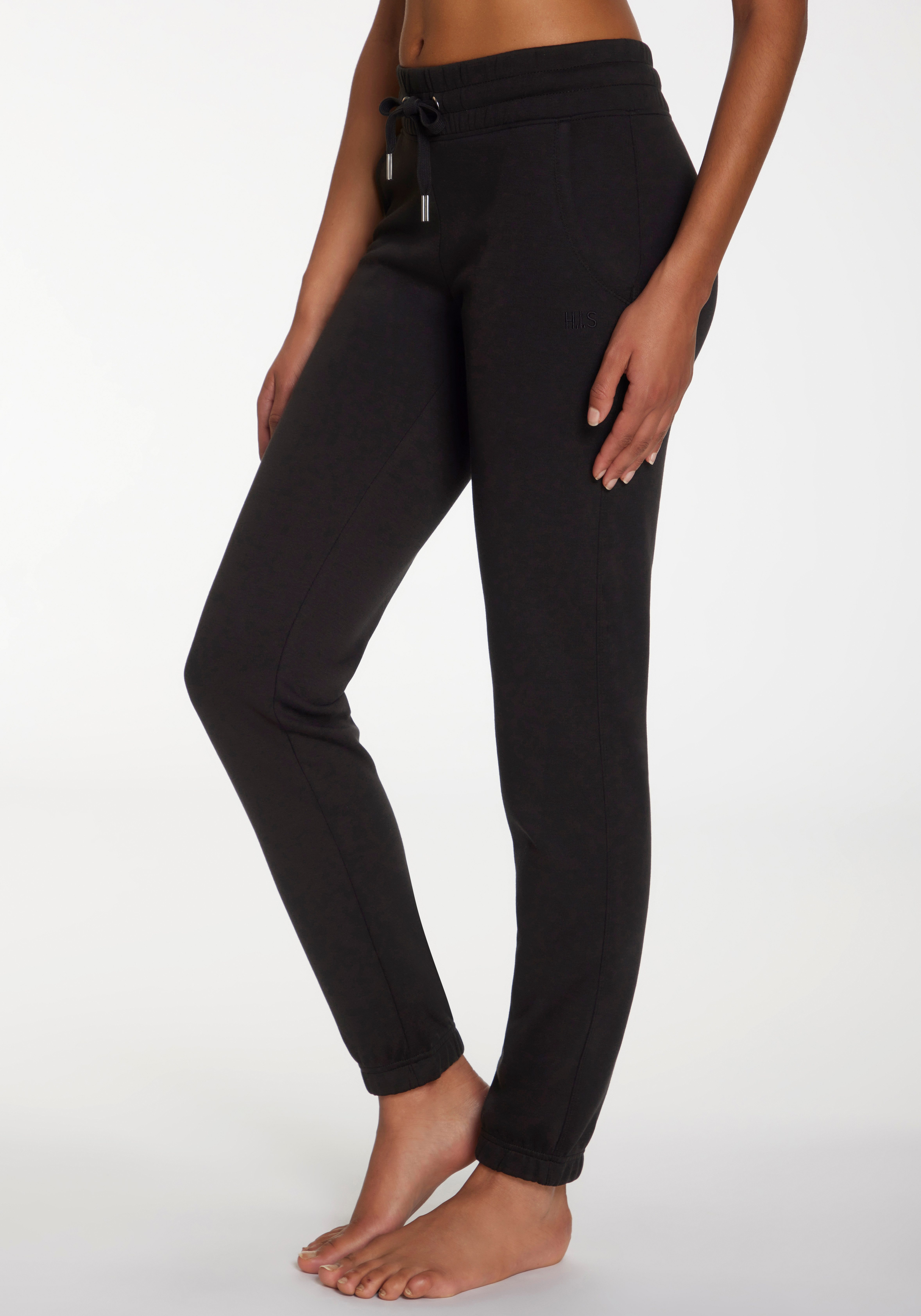 H.I.S Relaxhose mit breitem Bund und seitlichen Eingrifftaschen, Loungewear – Bild 3 von 5