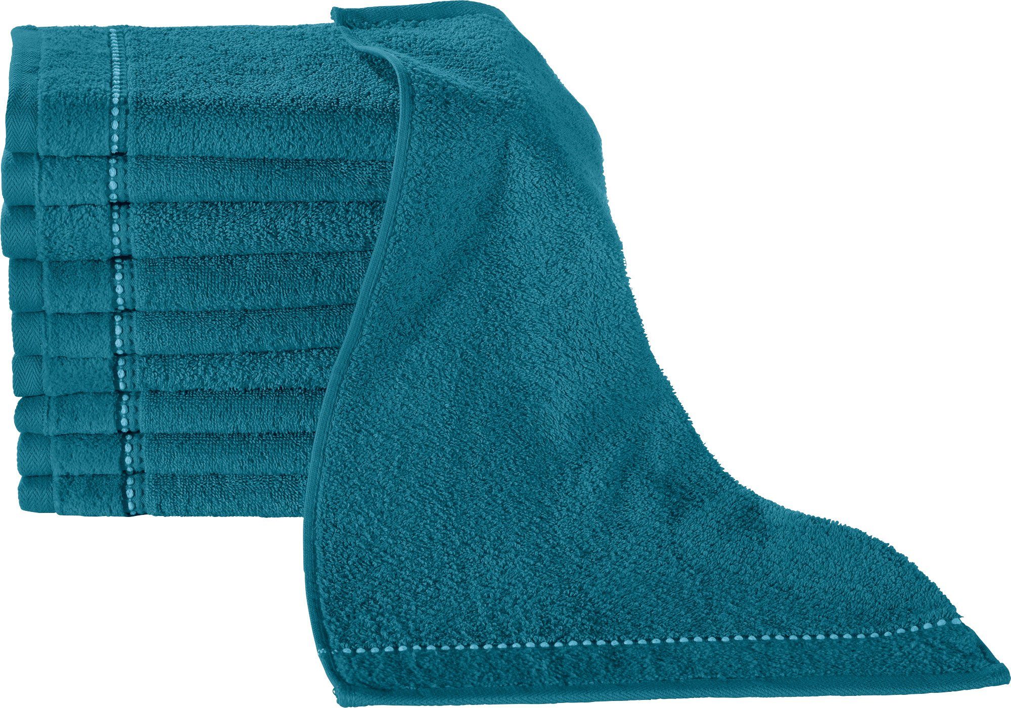 Erwin Müller Gästehandtuch Gästetuch "Mannheim" 10er-Pack, Frottier, Walk-F günstig online kaufen