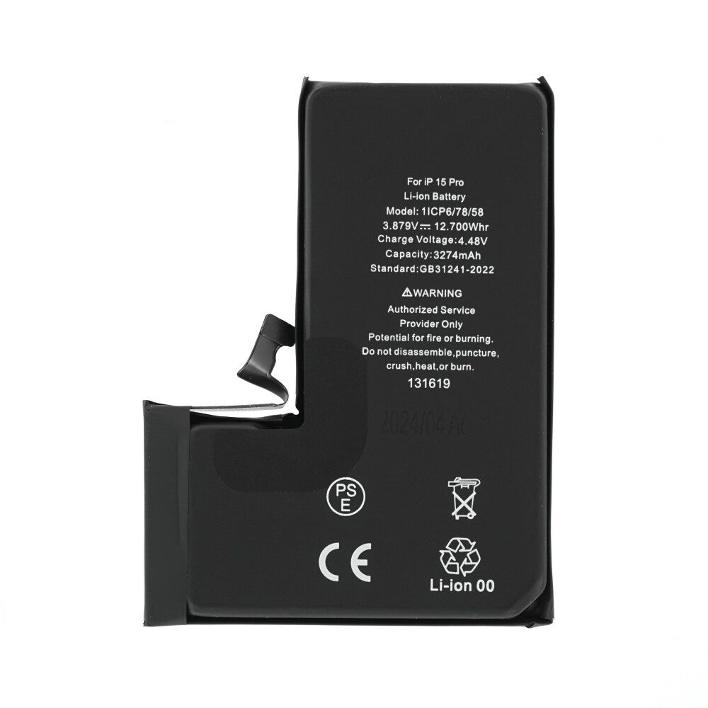 Akku für iPhone 15 Pro wie Original Batterie Accu Ersatzakku Handy-Akku (1 St)