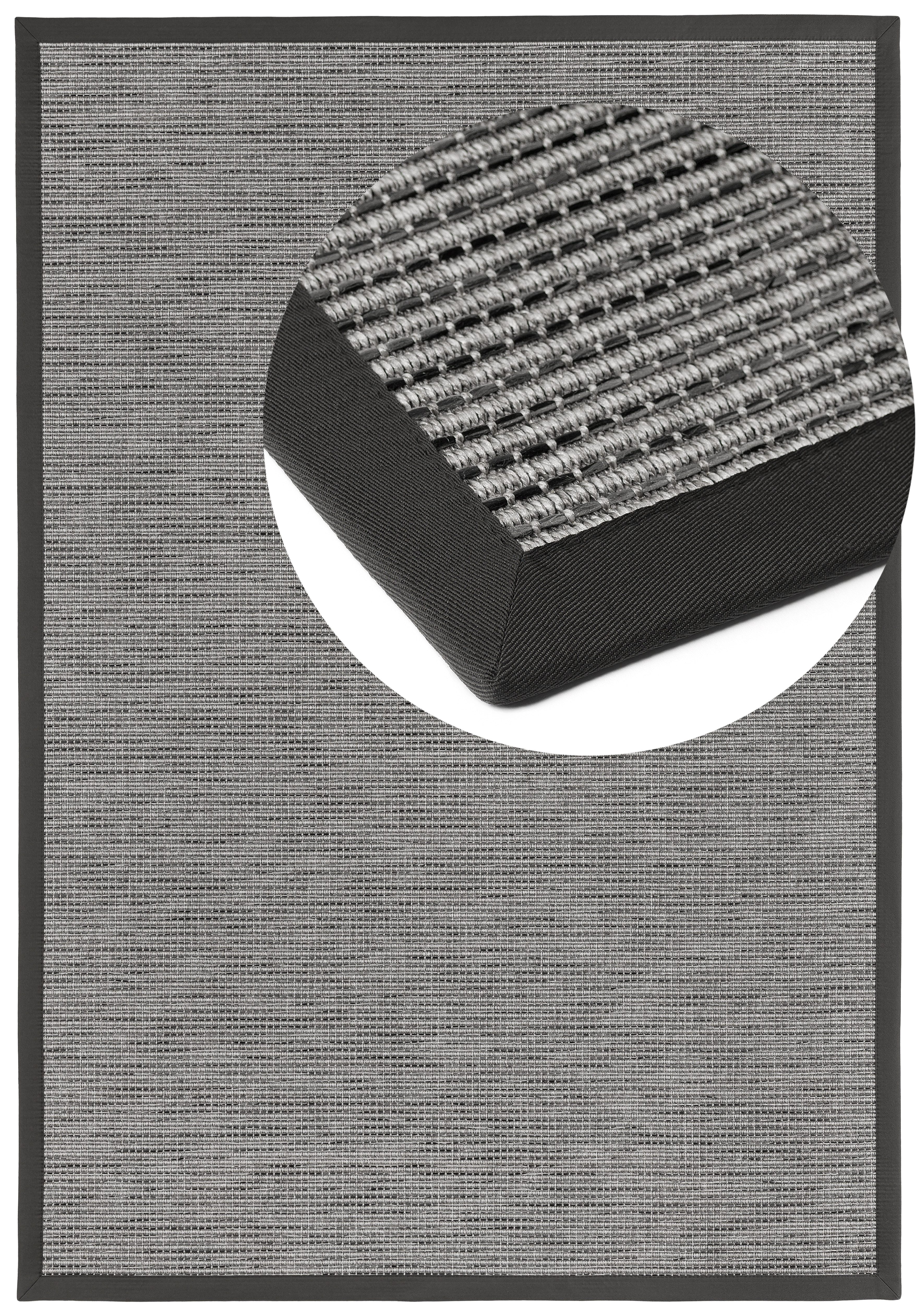 Dekowe Teppich Basic S2 Stripes, rechteckig, Höhe: 10 mm, meliert, Sisaloptik, mit Bordüre, In- und Outdoor geeignet