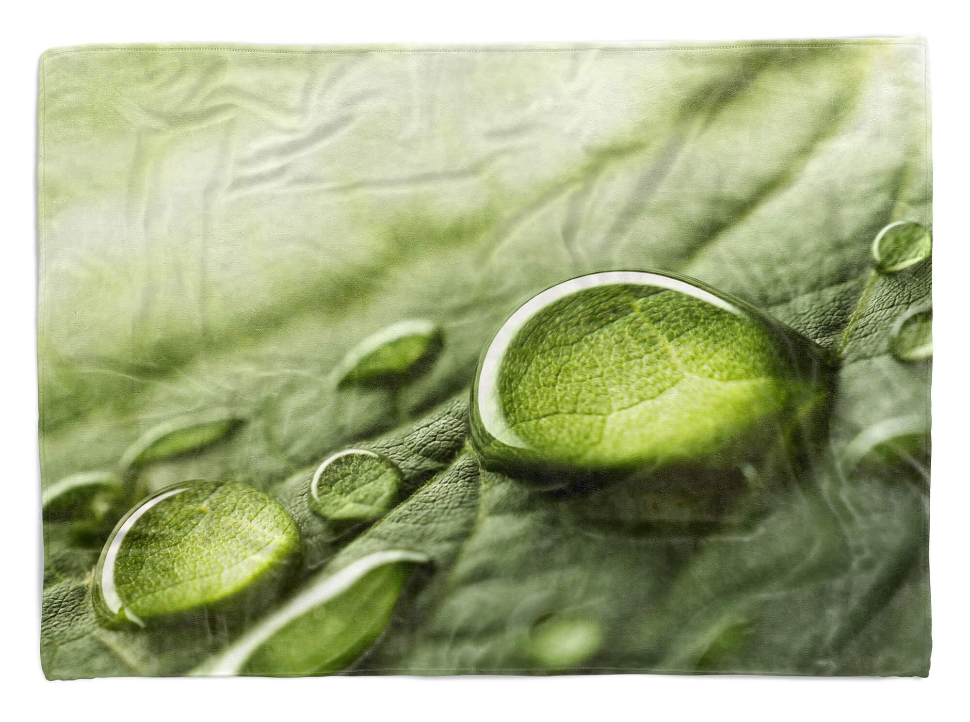 Sinus Art Handtücher Handtuch Strandhandtuch Saunatuch Kuscheldecke mit Fotomotiv Wassertropfen Naha, Baumwolle-Polyester-Mix (1-St), Handtuch