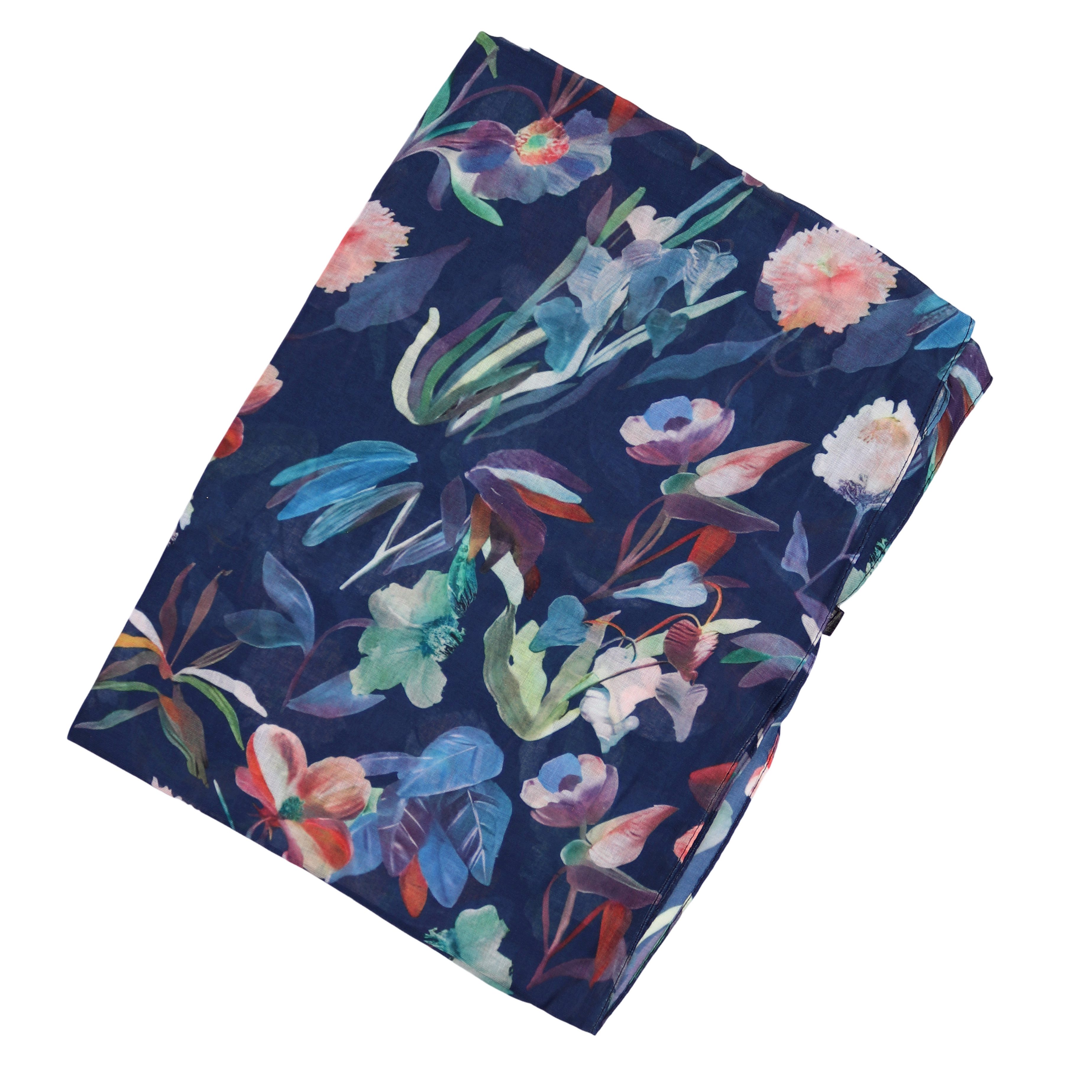 MIRROSI Loop Damen Schal Weich aus 100% Viskose Groß, Schlauchschal, Blumenmuster, (ca.60x80cm, zweimal um den Hals wickelbar), Damen Halstuch Stola ideal für F – Bild 3 von 4