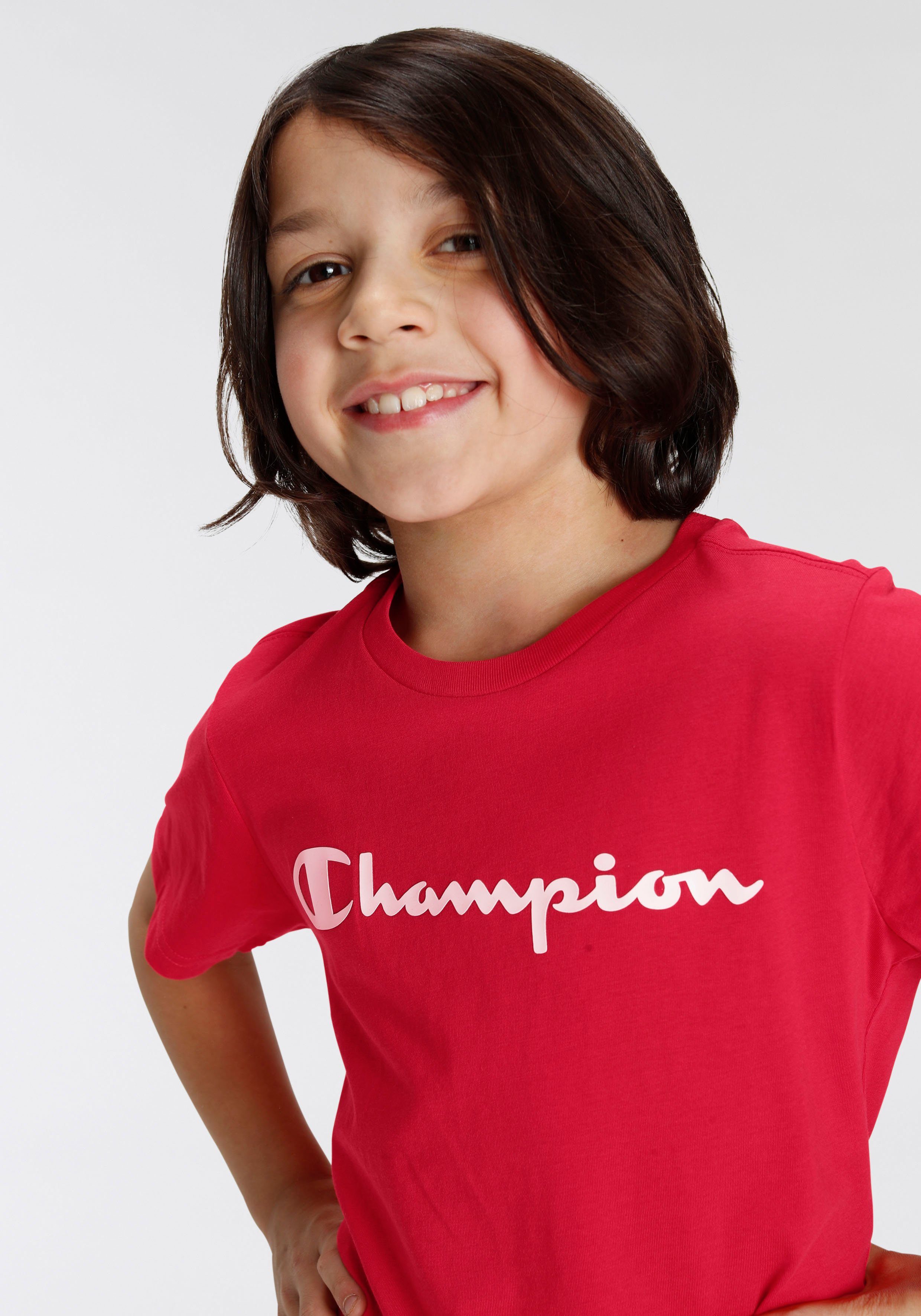 T-Shirt Crewneck rot Champion T-Shirt