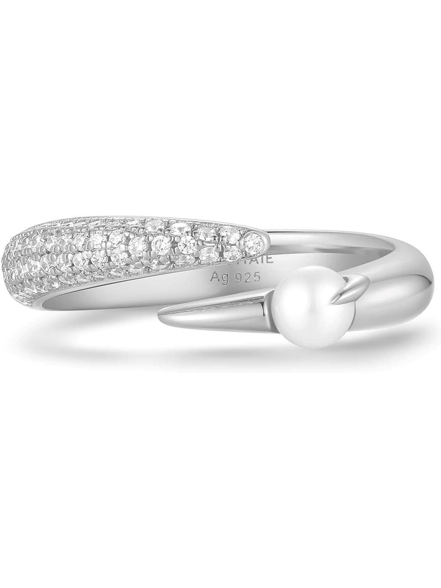 Ania Haie Fingerring Ania Haie Damen-Damenring 925er Silber Zirkonia, Zirkonia