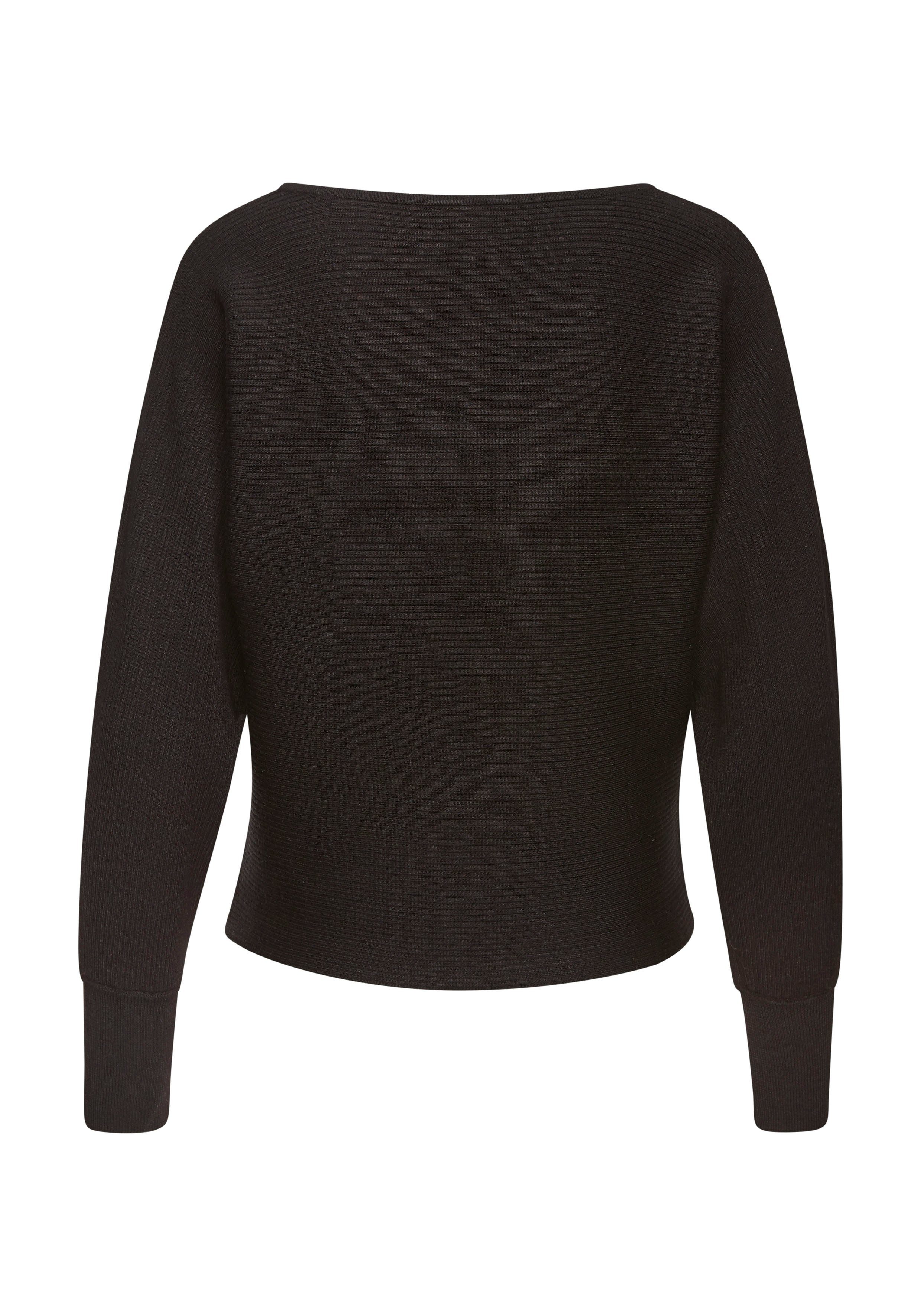 Vivance by Lascana Strickpullover mit U-Boot-Ausschnitt, Fledermausärmel, Streifenoptik, Oversize