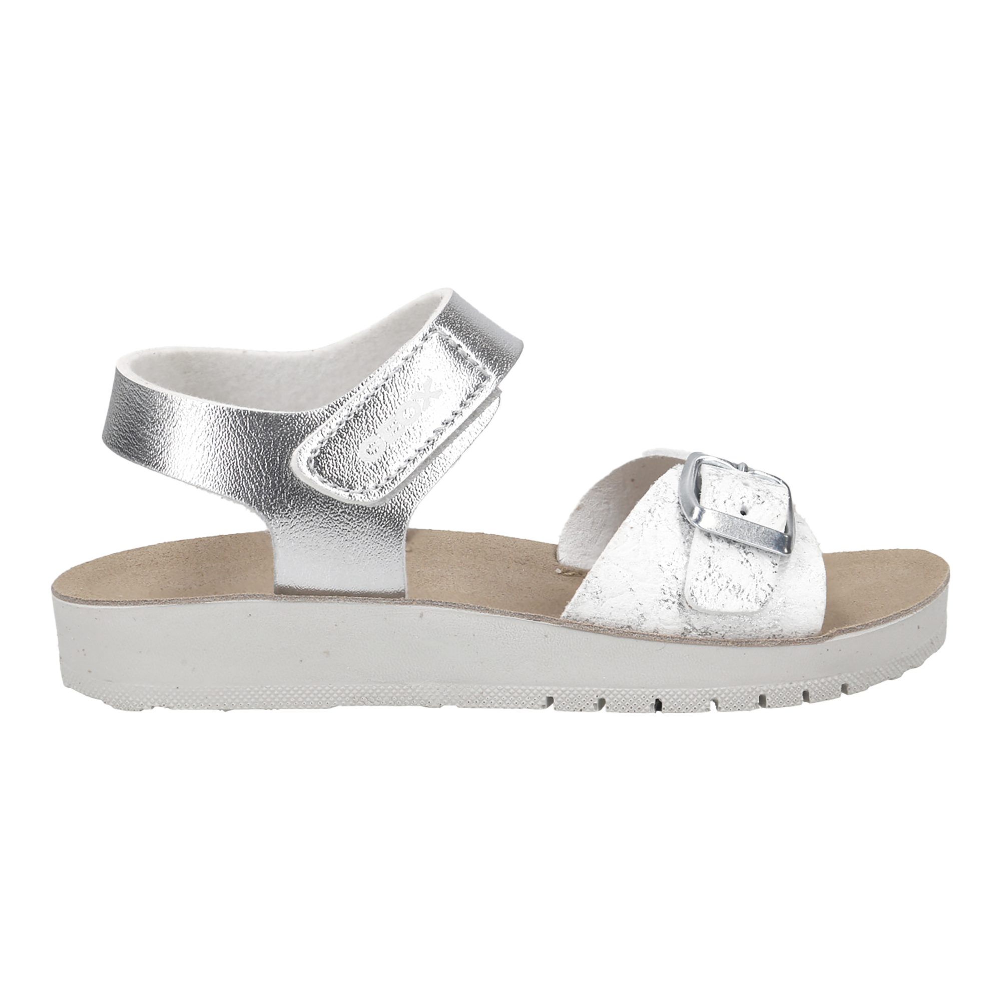 Geox GEOX COSTAREI, Sandalen, Silber, Kinder Sandale