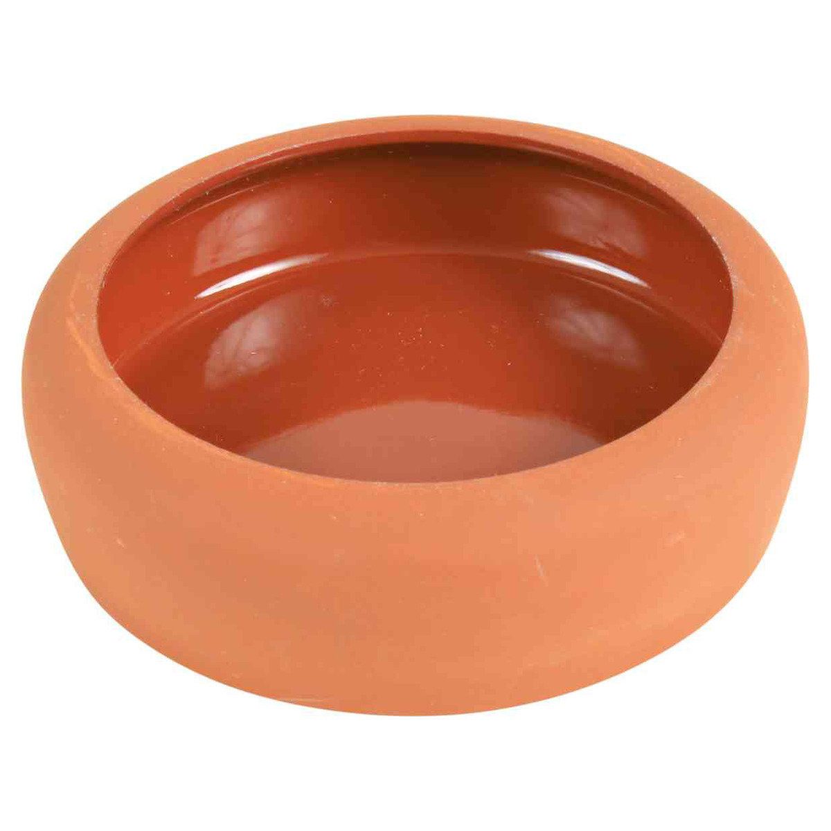 TRIXIE Futterbehälter Keramiknapf mit abgerundetem Rand, Inhalt: 250 ml / Maße: ø 13 cm / Höhe: 4 cm / für z.B.: Meerschweinchen