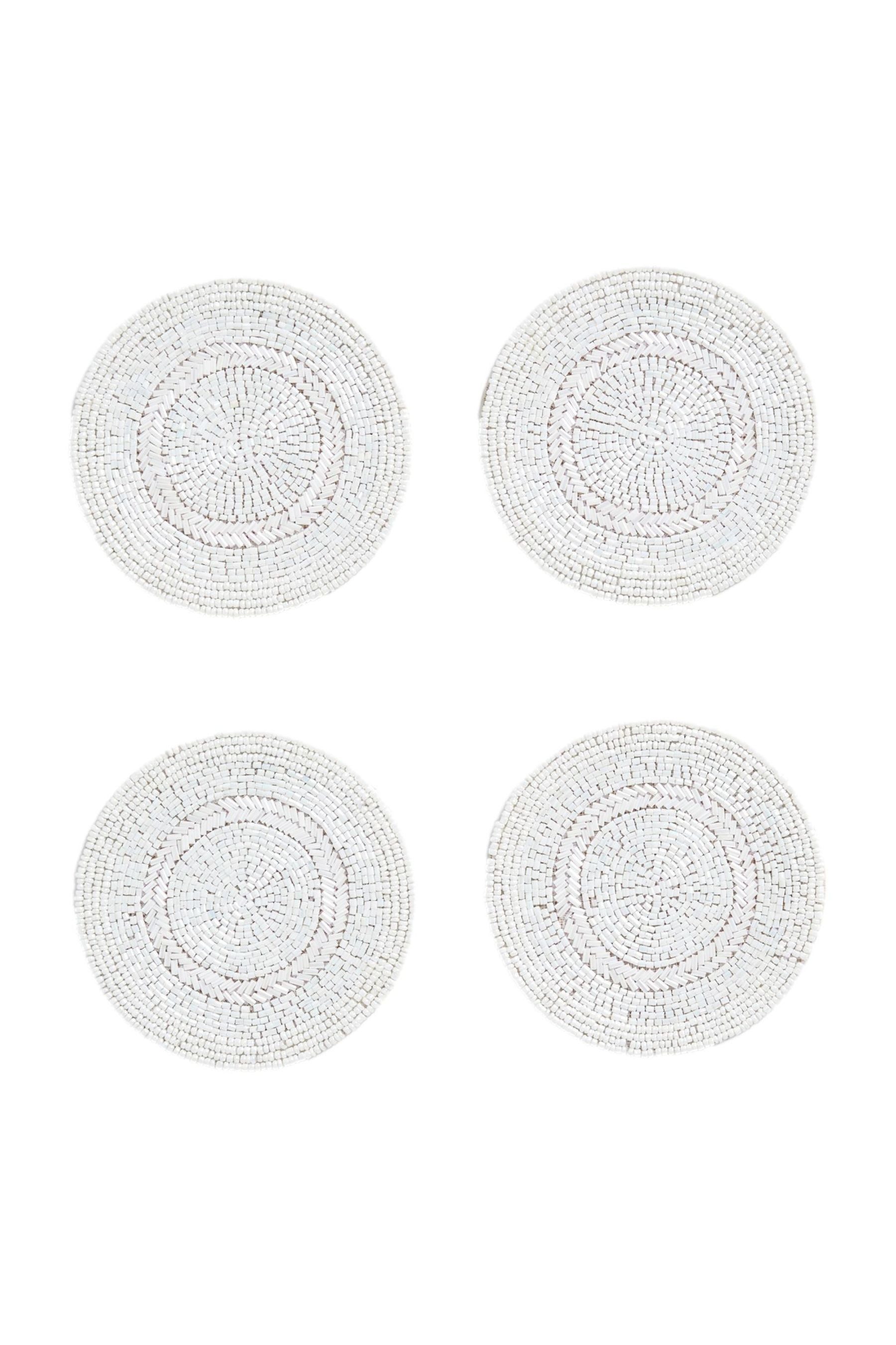 Next Getränkeuntersetzer Untersetzer mit Perlen, 4-er Set, 1-tlg.