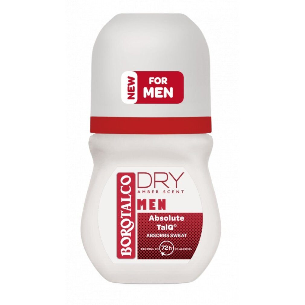 Borotalco Deo-Roller Ball deodorant Men Dry Amber (Deo Roll On) 50 ml