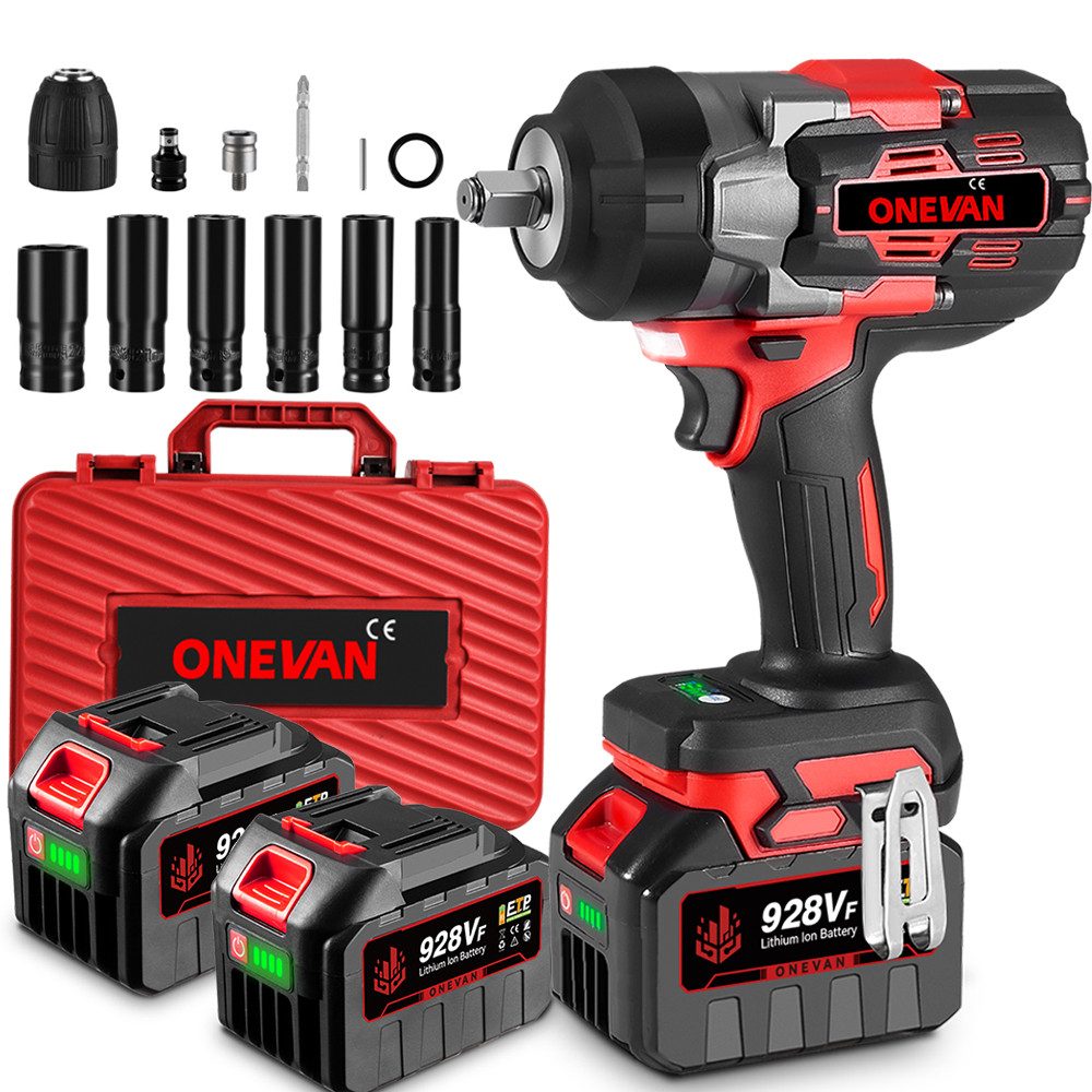 ONEVAN Akku-Schlagschrauber 21V Akkuschrauber Set, 2800Nm Bürstenloser, 800 günstig online kaufen