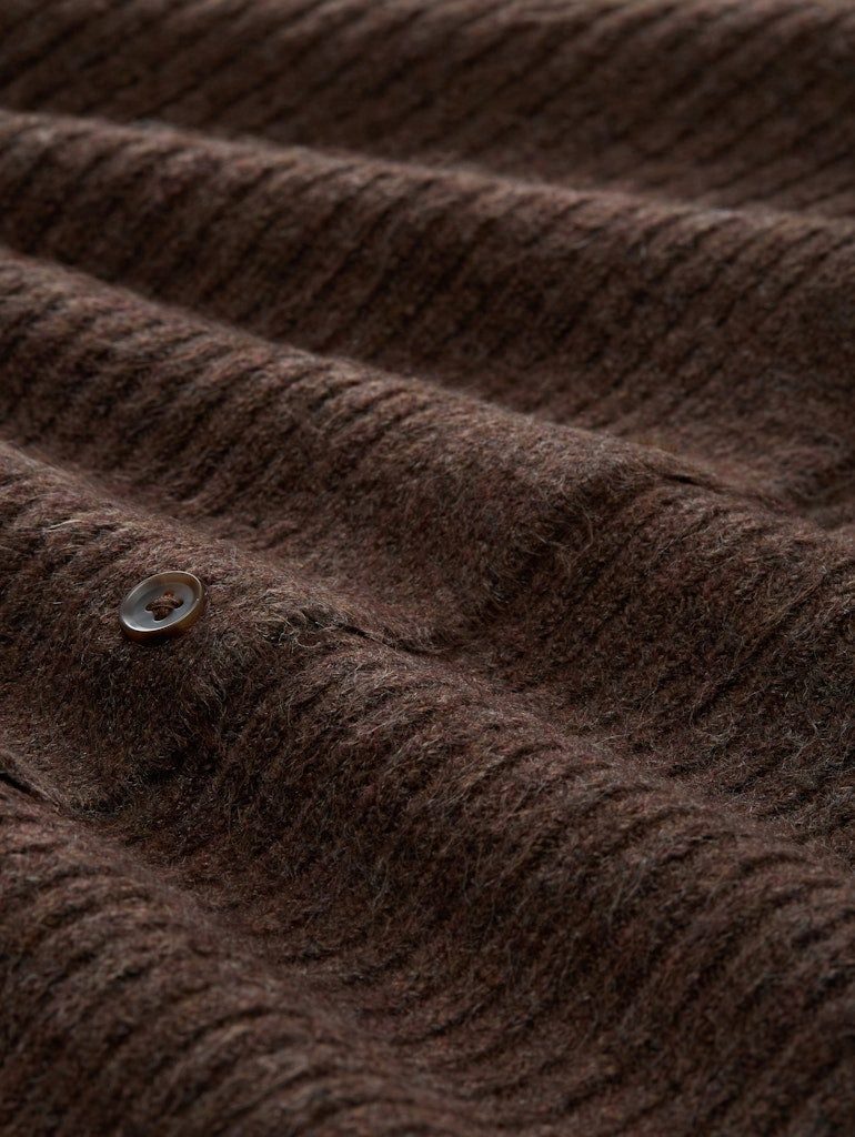 TOM TAILOR Wolljacke Flauschig Weiche Strickjacke mit Rundhalsausschnitt günstig online kaufen