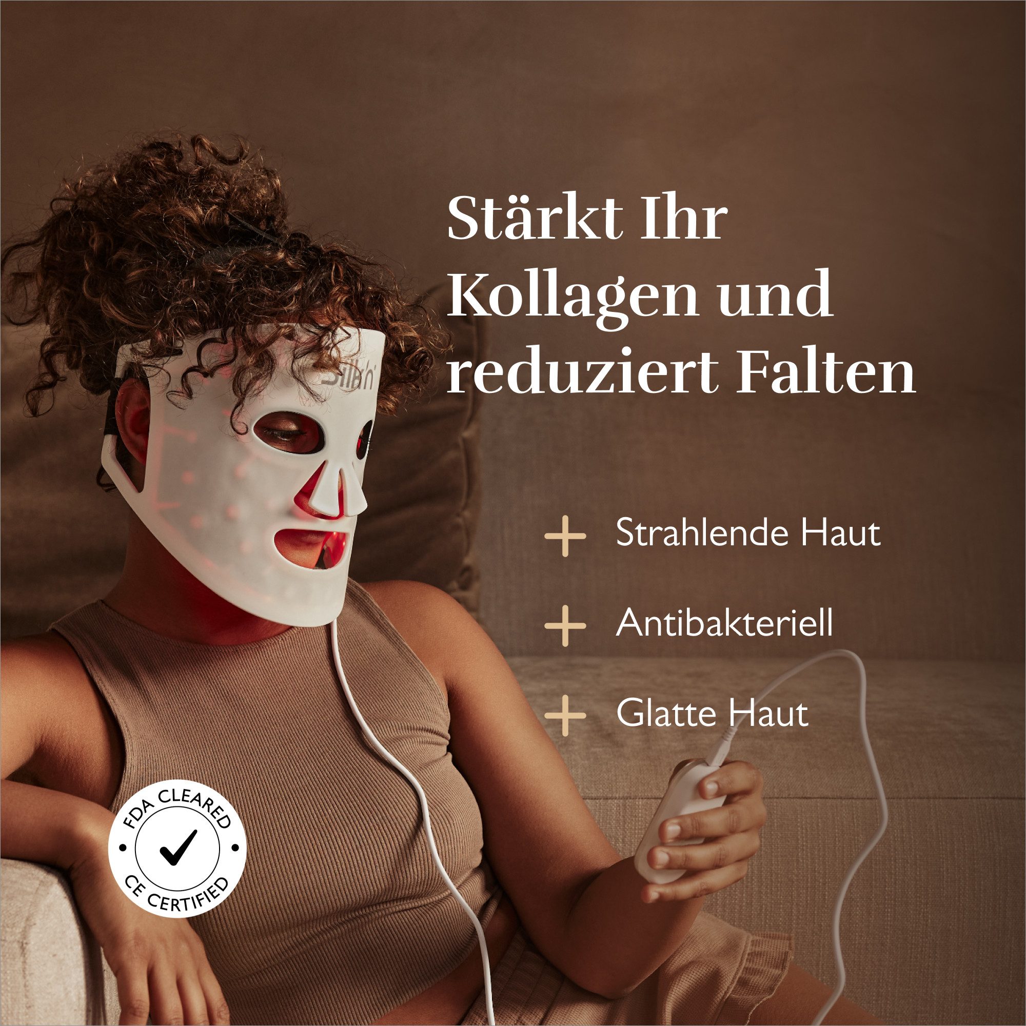 Silk'n Kosmetikbehandlungsgerät LED Face Mask 100, LED Gesichtsmaske mit 4 Lichtfarben