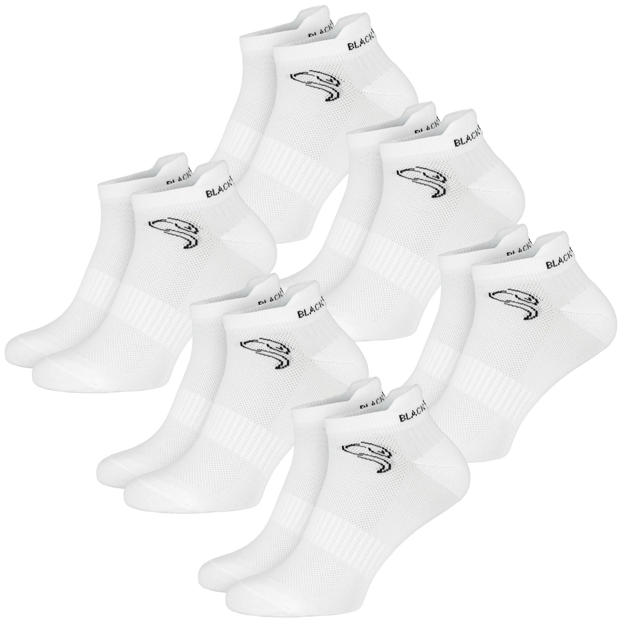 Black Snake Sportsocken Sport Sneaker Socken Damen Herren mit Kompression (Socken-Set, 6-Paar, Sport Sneaker Socken mit Kompression) Gepolsterte Sportsocken mit Kompression und Knöchelschutz