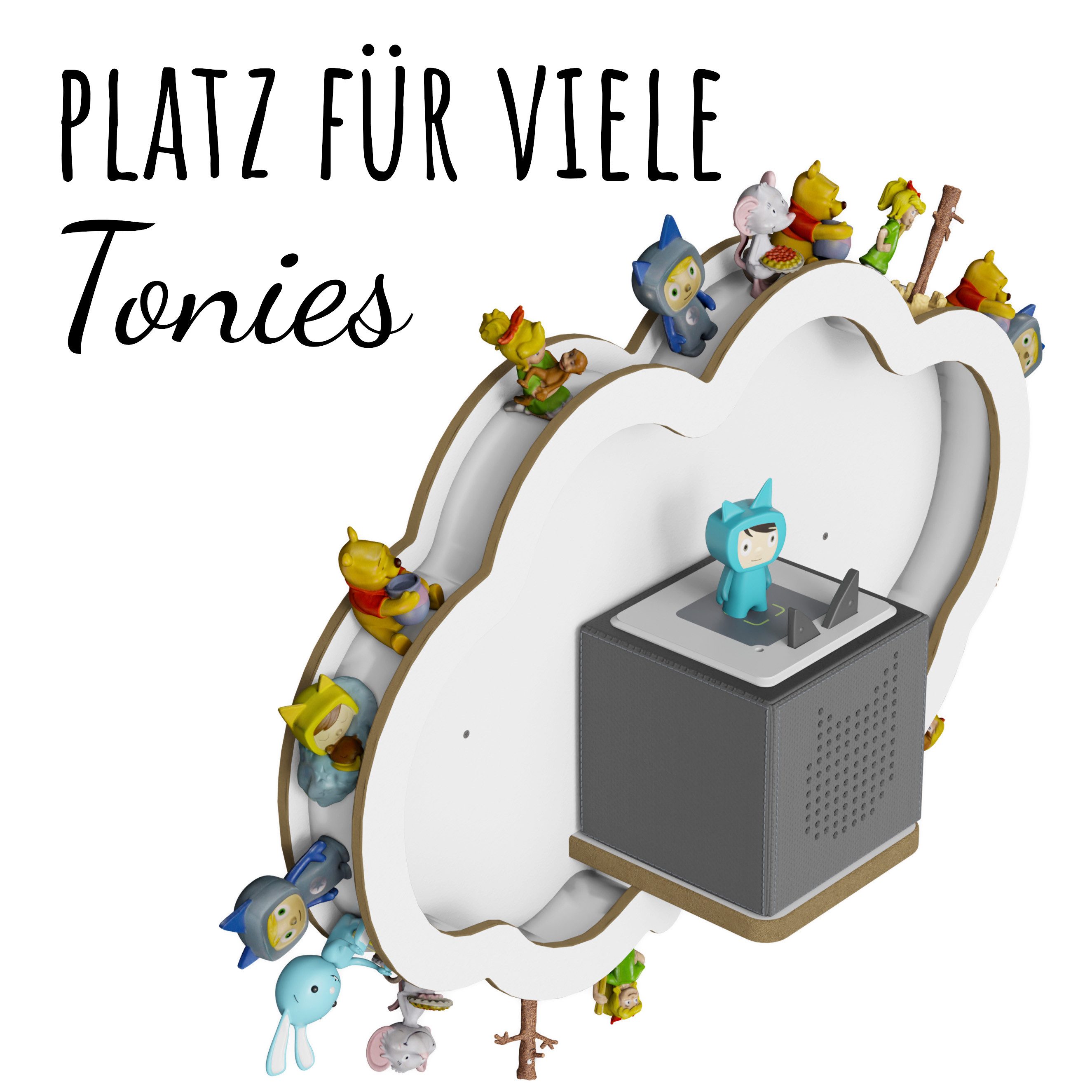 Holzura Kinderregal Tonieregal für Toniebox, Kinderregal günstig online kaufen