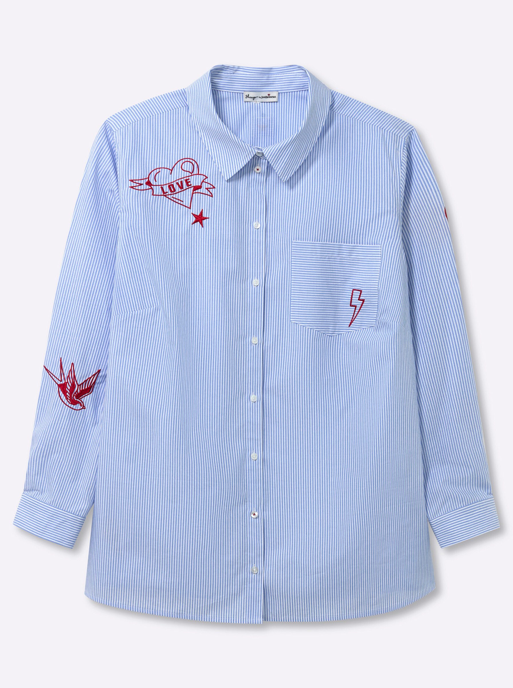 Klassische Bluse Langarm-Bluse Langarm