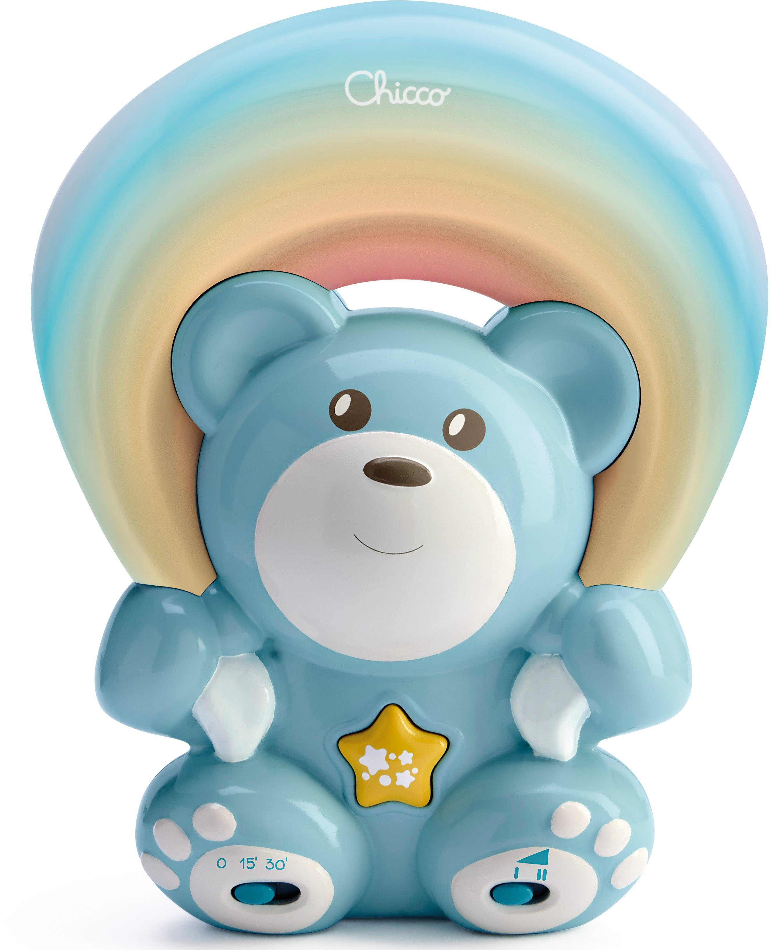Nachtlicht Regenbogenprojektor Bär, Blau