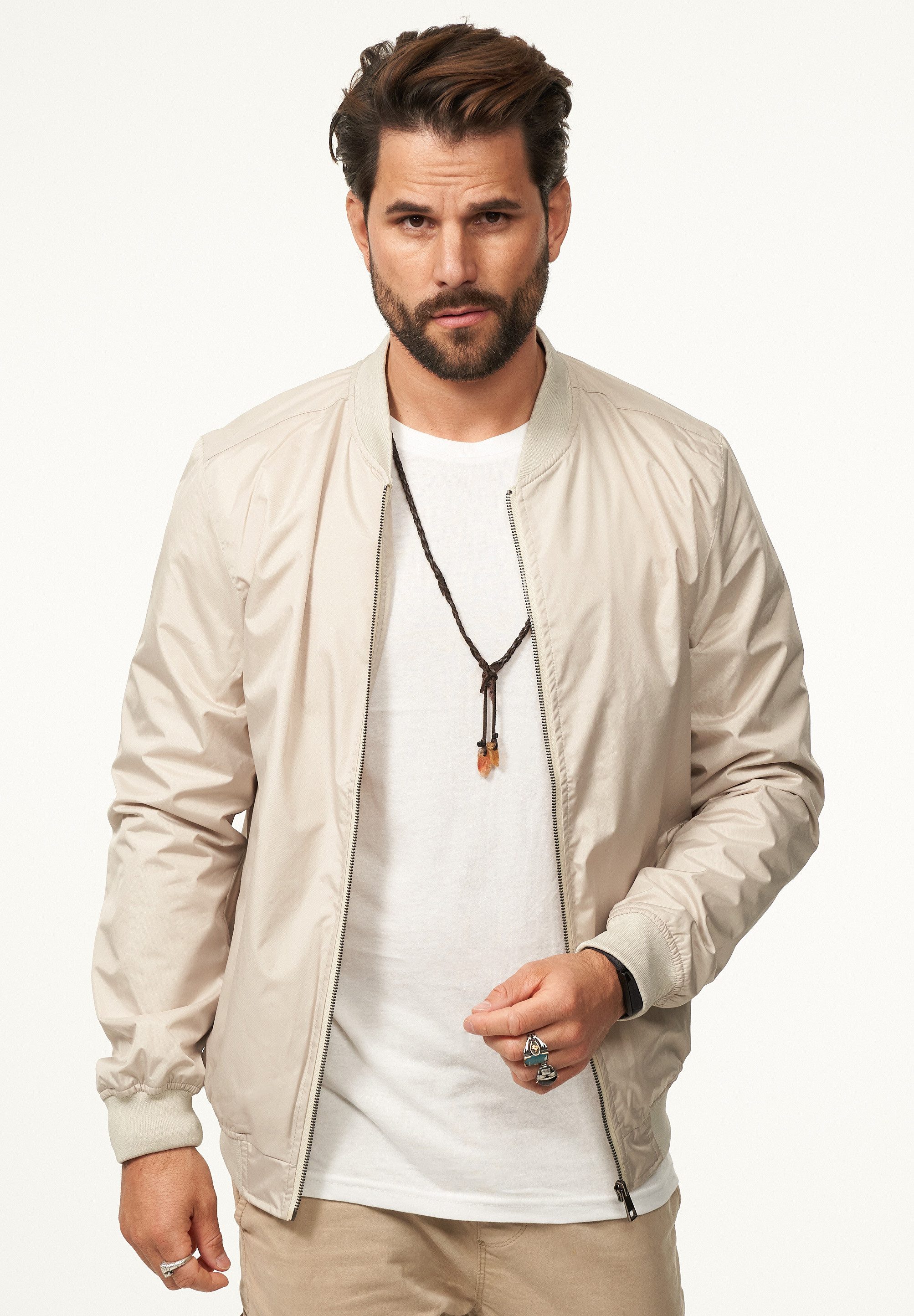 DAILY COTTON Blouson mit Baseball-Kragen Herren Blousonjacke leichte Bomber günstig online kaufen