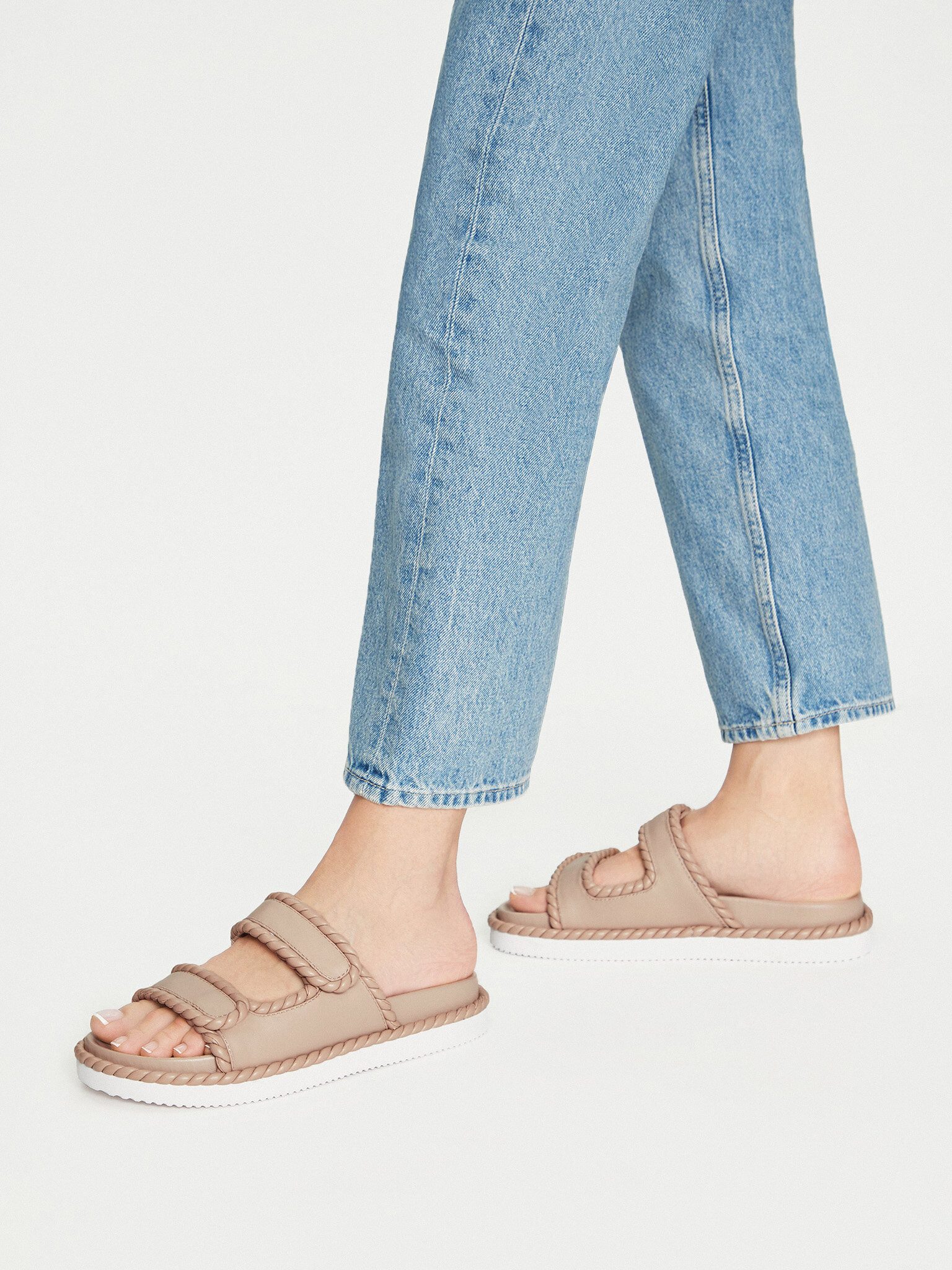Badura Badura Damen Flip-Flops Beige BURDOCK-124AL0955 Badepantolette
