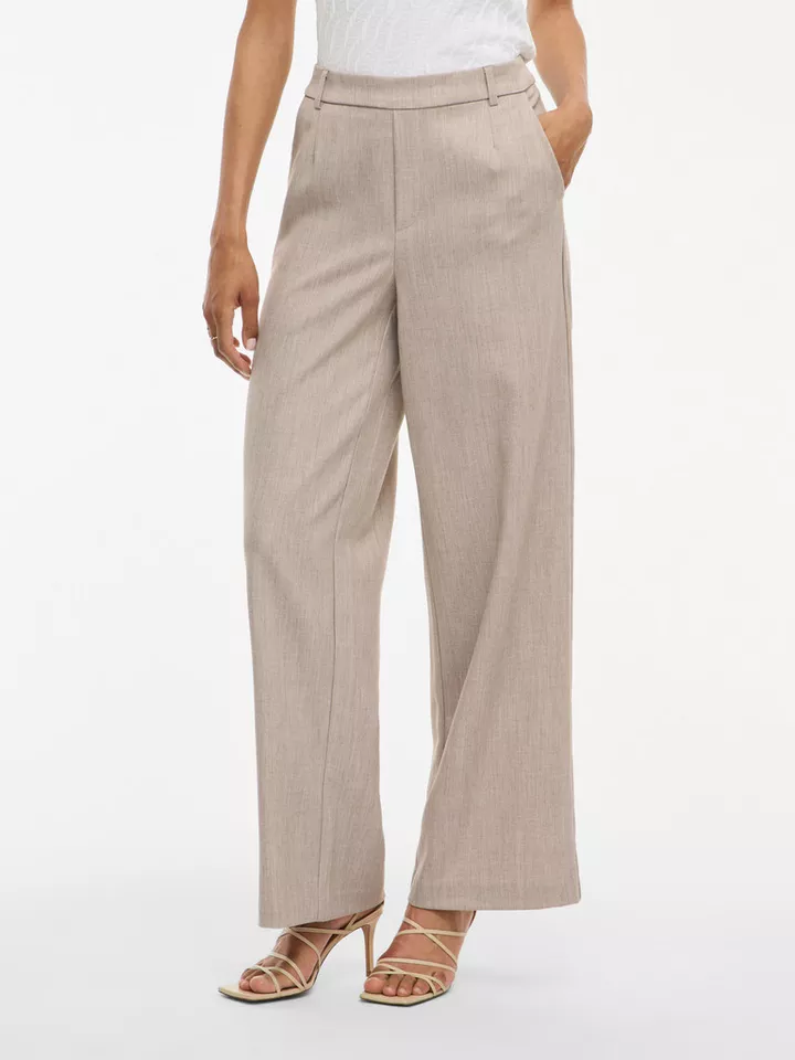 Vila Anzughose VIVARONE HW WIDE PANT - NOOS Materialmix, slim fit