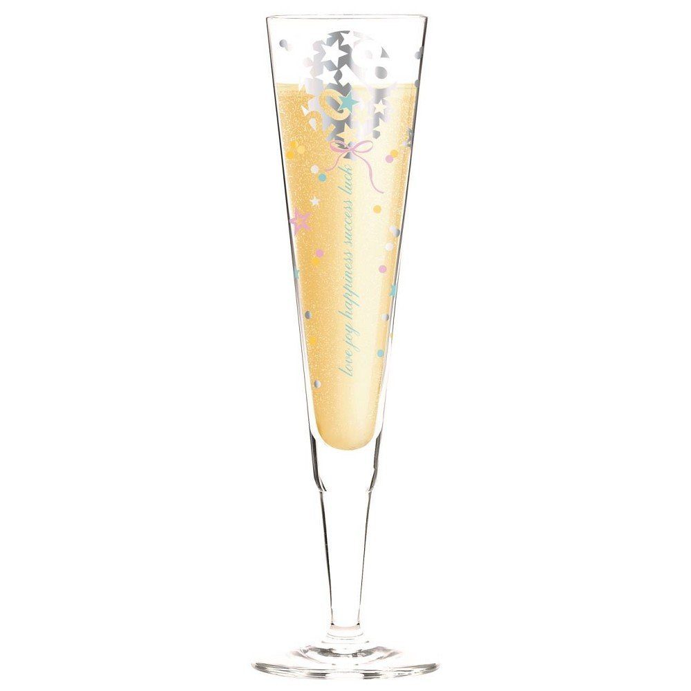 Ritzenhoff Champagnerglas Champus Jahrgangs-Champagnerglas 2018  Stockebrand, Kristallglas, Von internationalen Designern gestaltet