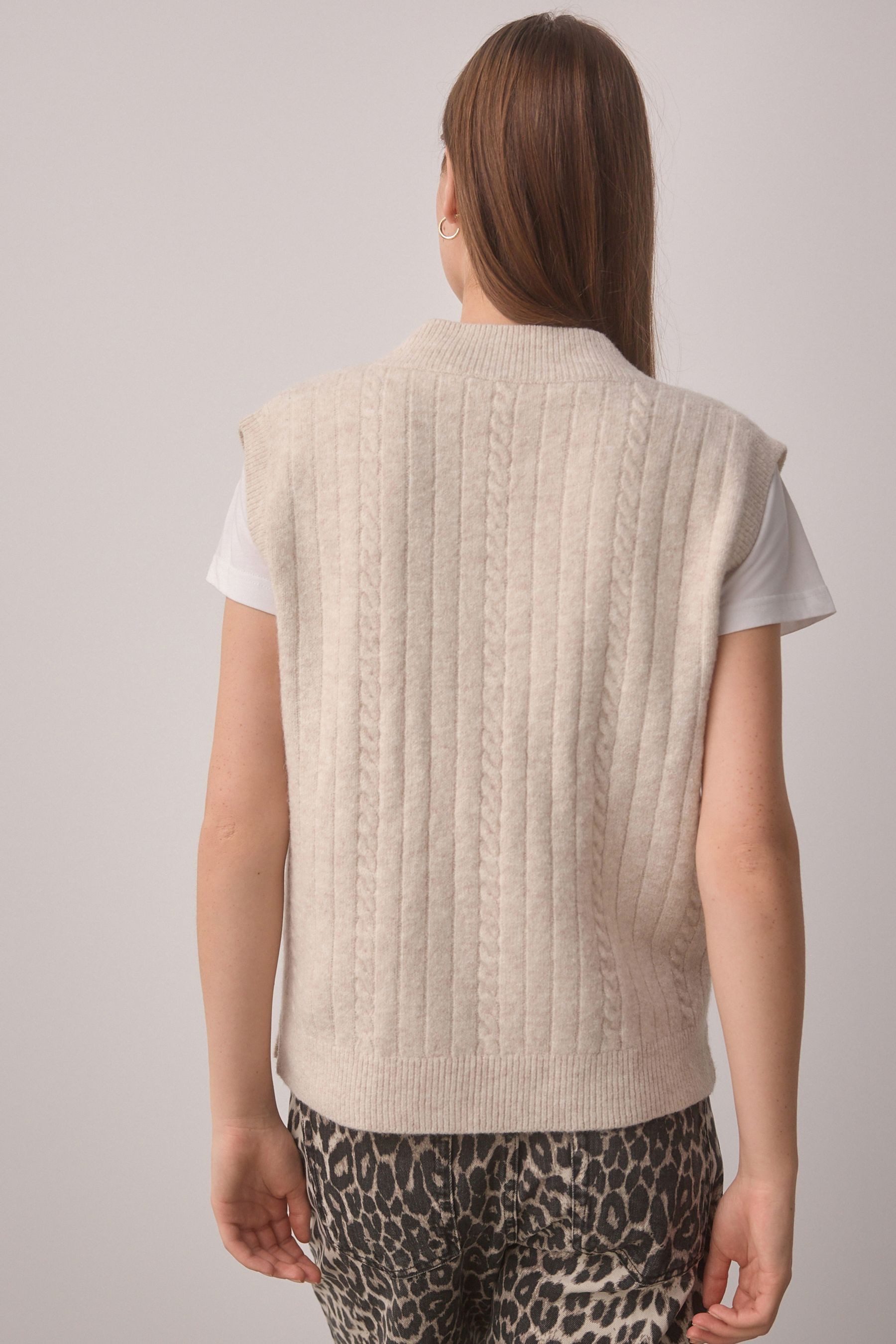Next Stricktop Gestricktes Tanktop mit V-Ausschnitt günstig online kaufen
