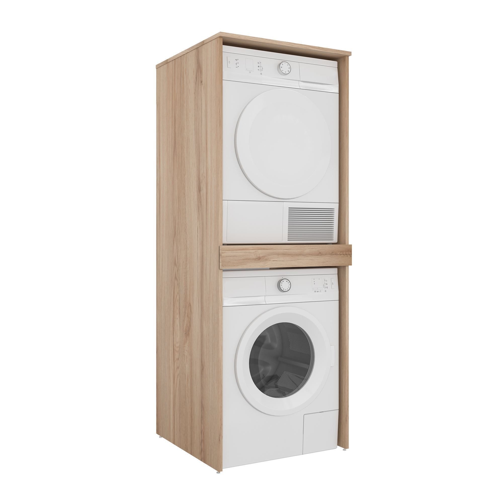 Skye Decor Waschmaschinenunterschrank Linfa 70 (1-St., 1 Cabinet) wandfixierbar, Badmöbel, 70 cm breit