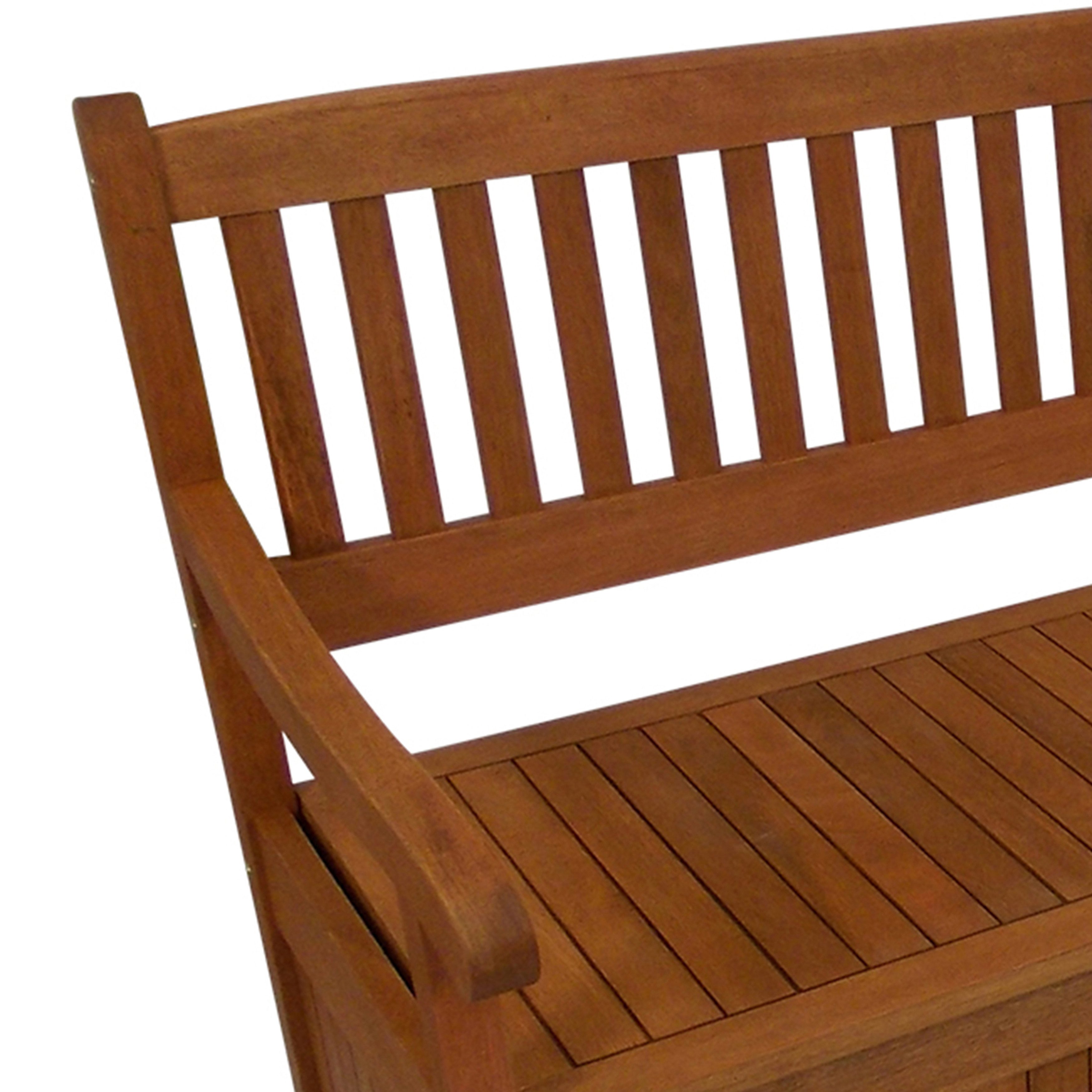 TPFGarden Truhenbank PORTSMOUTH (4-Sitzer mit großem Staufach unter der Sitzfläche, aus geöltem Eukayltpus Holz), Maße BxTxH: 180x64x90 cm - FSC®-zertifiziert