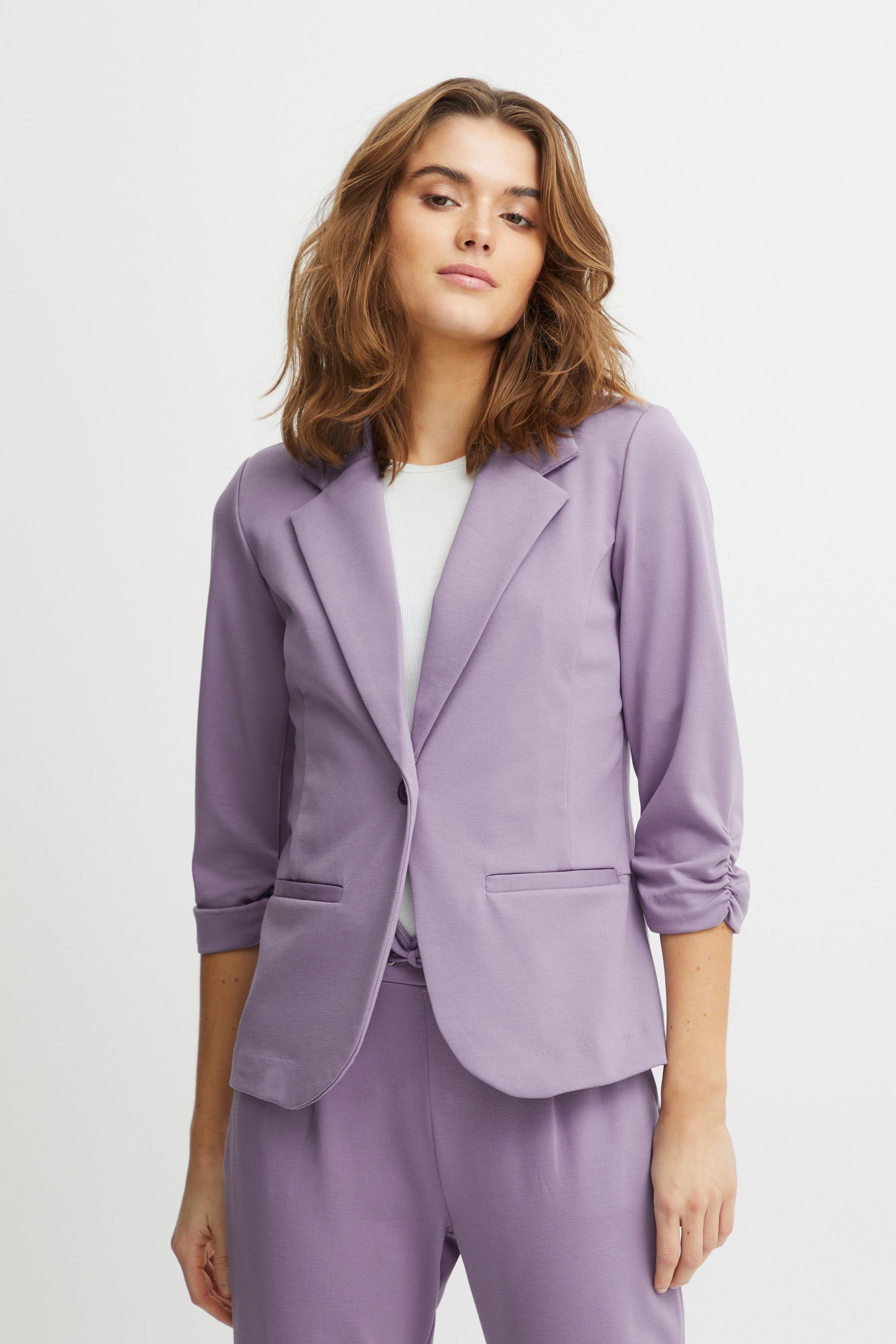 Zablazer Haze 1 Purple fransa Blazer Kurzblazer Fransa