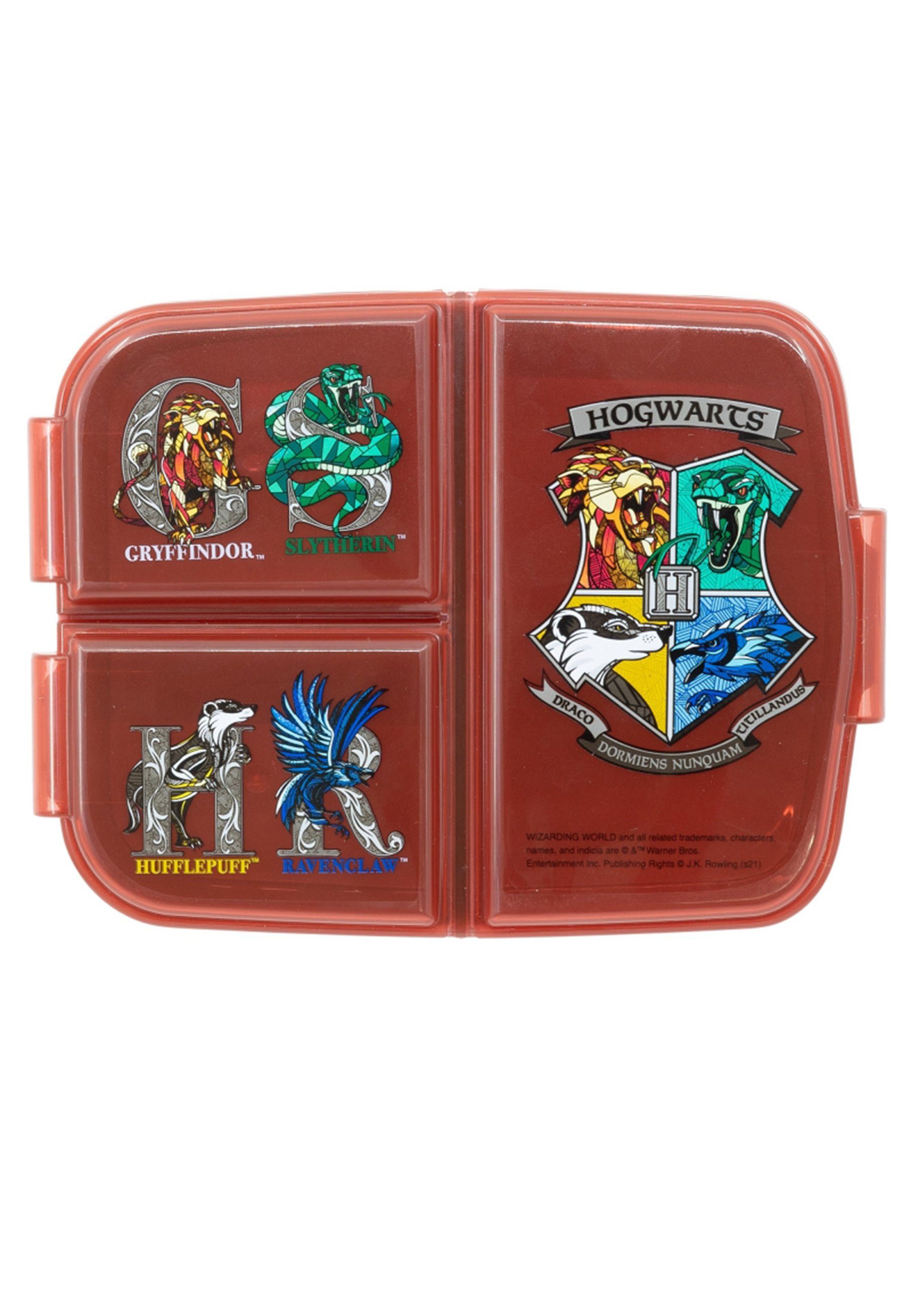 Harry Potter Lunchbox Brotdose Harry Potter, Vesperdose mit 3 Fächern, BPA-frei