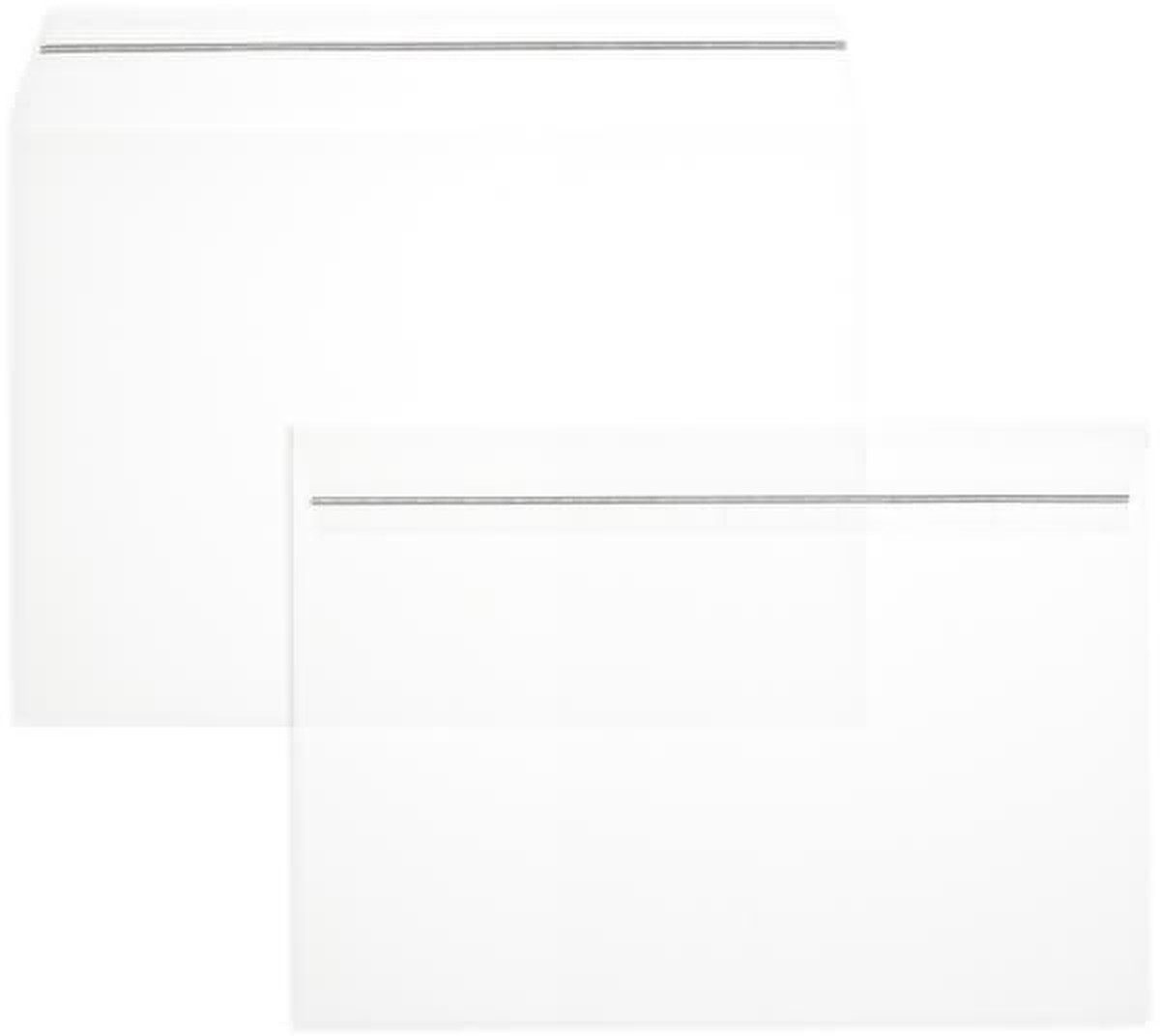 Thumbnail - Blanke Briefhüllen Briefumschlag Briefumschläge Offset transparent C6 100 my haftklebend VE=100 Stück .