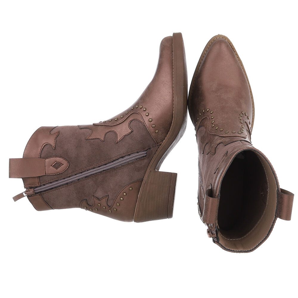 Ital-Design Damen Cowboyboots Western Westernstiefelette (88577305) günstig online kaufen