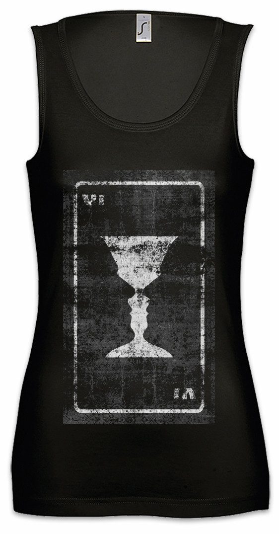 Tanktop Tarot The Lovers Ärmelloses Damen T-Shirt Karte Karten Card Voddoo Die