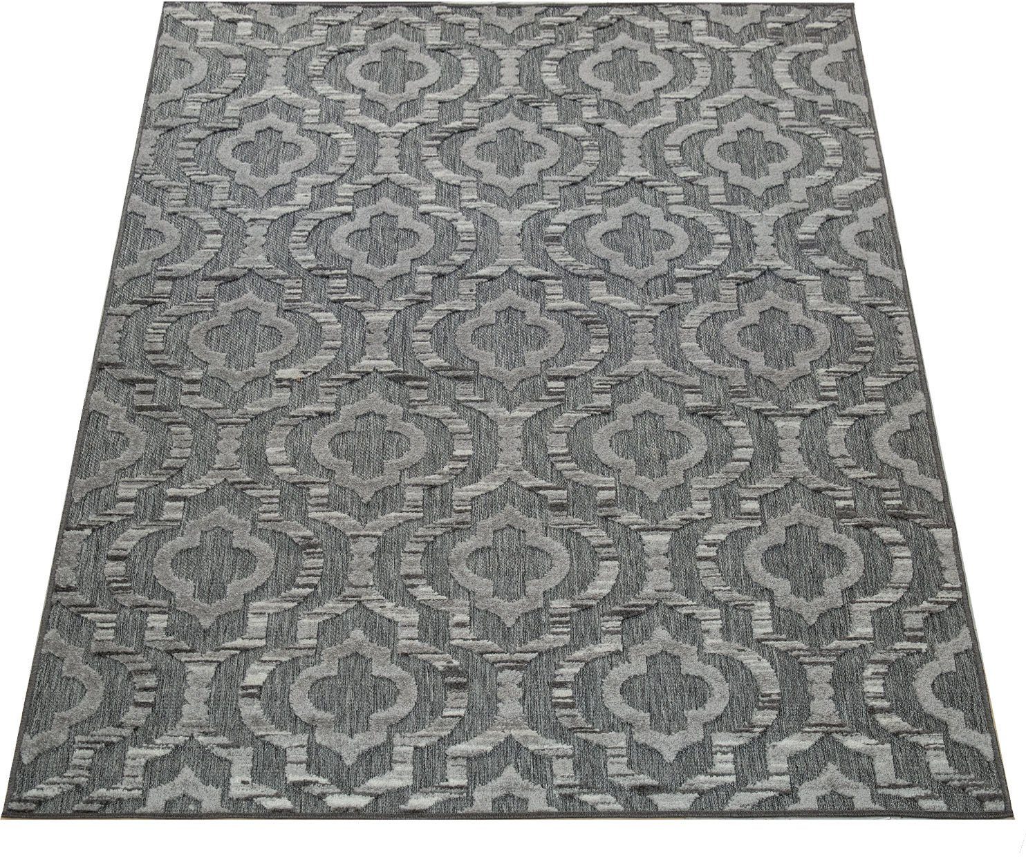 Teppich Stilo 861, Paco Home, rechteckig, Höhe: 12 mm, Kurzflor, 3D-Design, In- und Outdoor geeignet, Wohnzimmer