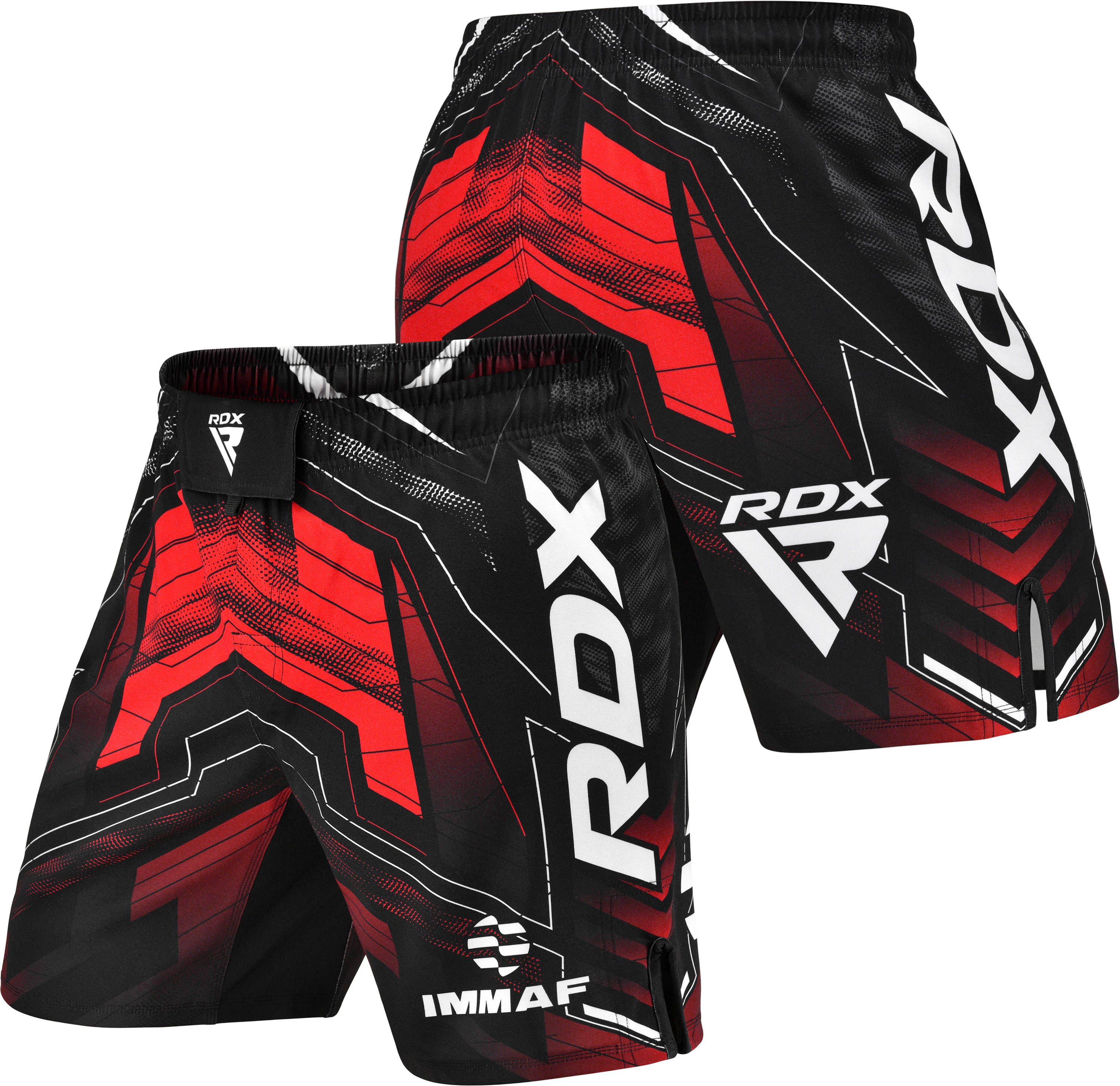 RDX Sports Laufshorts RDX IMMAF-zugelassene MMA-Shorts Design mit Seitenschlitzen,MMA-Boxen
