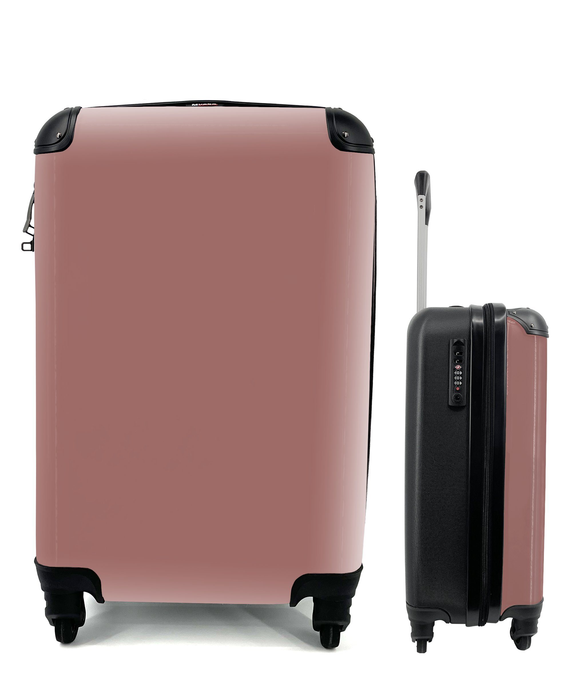 - Reisekoffer Handgepäck Reisetasche 4 mit - Muster Trolley, MuchoWow Ferien, Rosa, Terrakotta rollen, Handgepäckkoffer für Rollen,