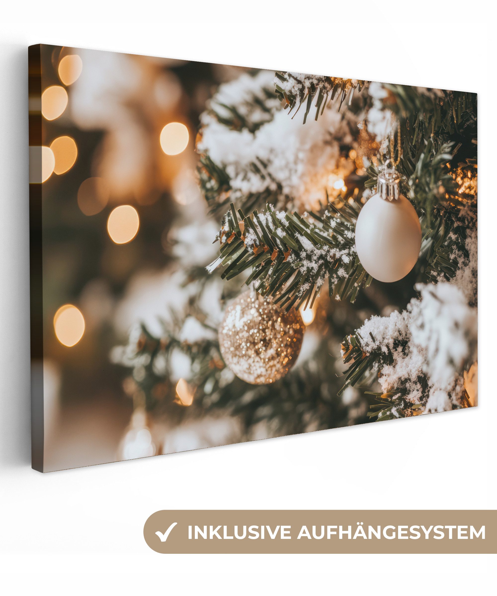OneMillionCanvasses® Leinwandbild Weihnachten - Weihnachtsbaum - Winter - I günstig online kaufen