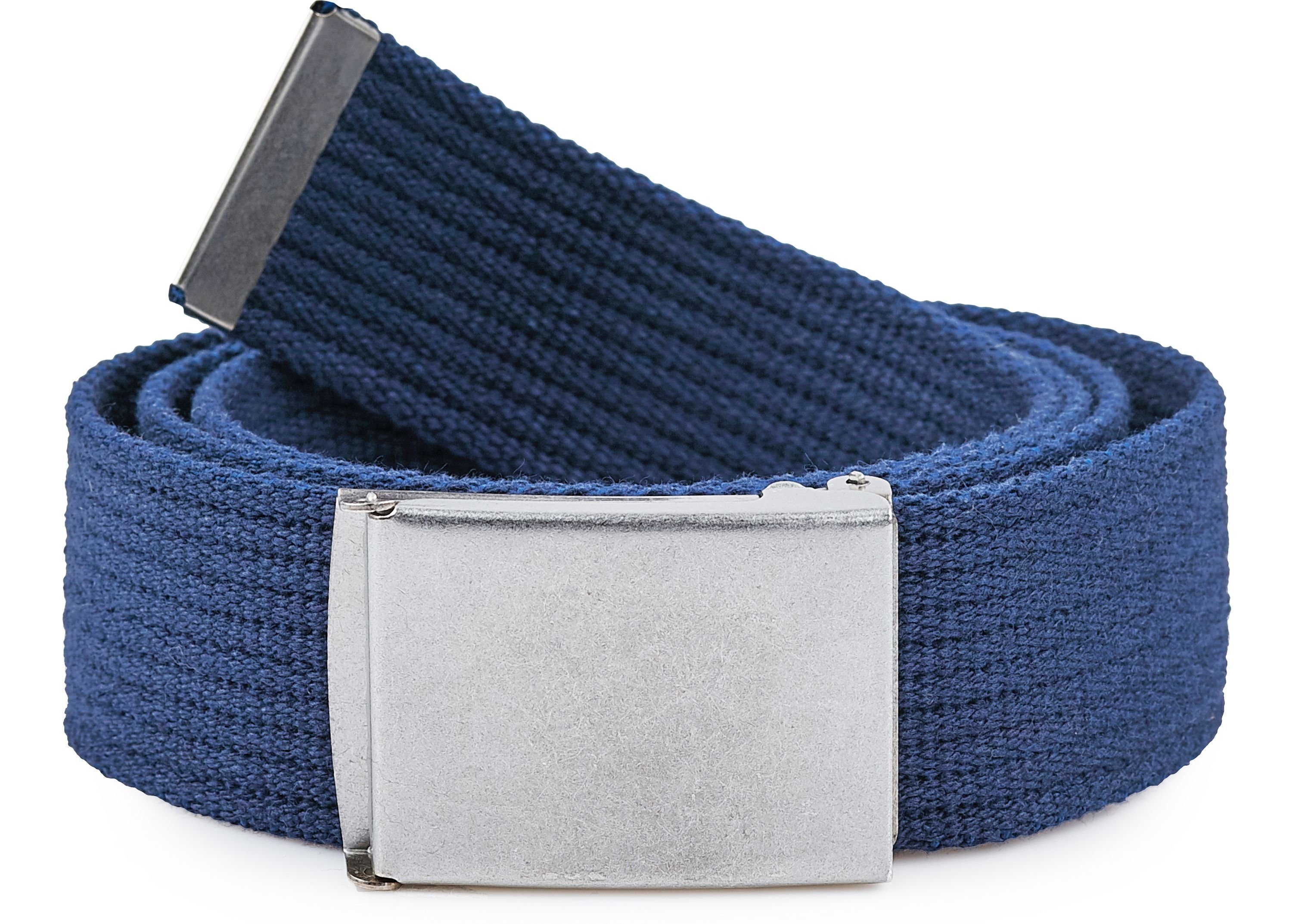 Ladeheid Stoffgürtel Herren Gürtel 120 cm (Gesamtlänge 130 cm) x 4 cm P10 (1-St)