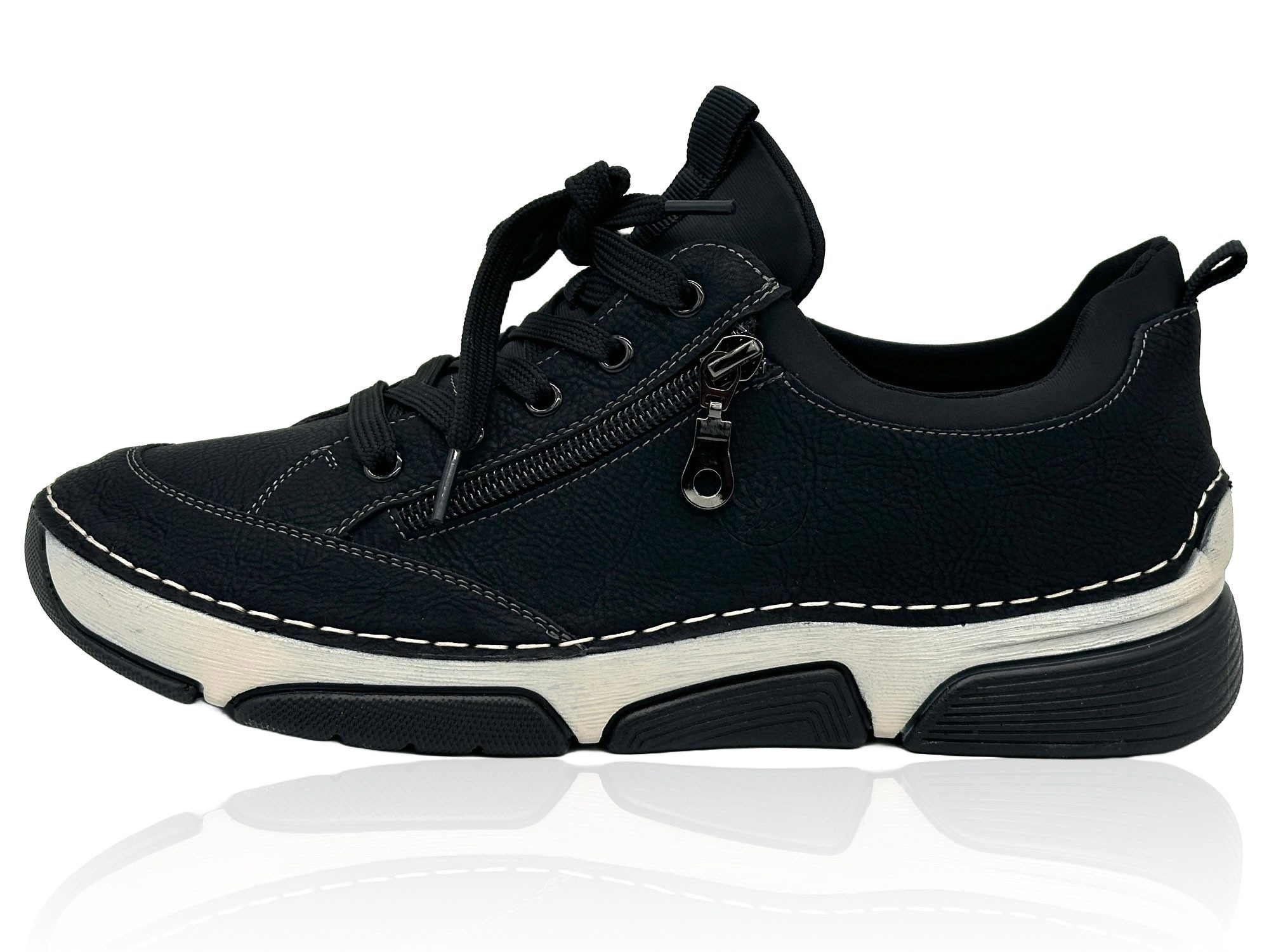 Nowaland Bequeme Damen Freizeitschuhe mit Zierreißverschluss und Schnürung Сліпери Komfortschuhe mit flexiblem Laufsohlen-Design