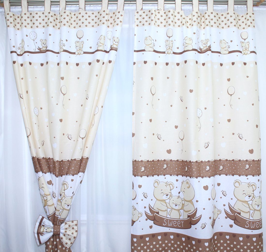 Primawela Vorhang Vorhänge mit Schlaufen Kinder Baby Gardinen Kinderzimmer günstig online kaufen