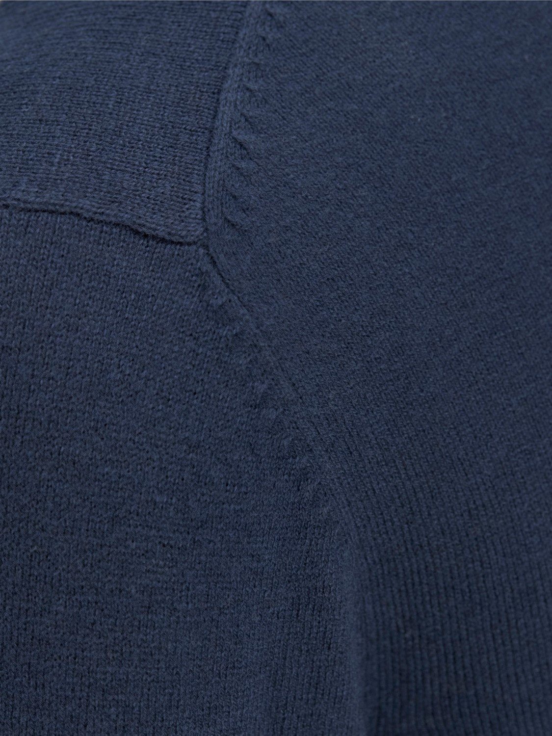 Sweater Langarm Rundhals Longsleeve Dünner JJEEMIL & Navy Strickpullover 4295 Jones Jack Basic in