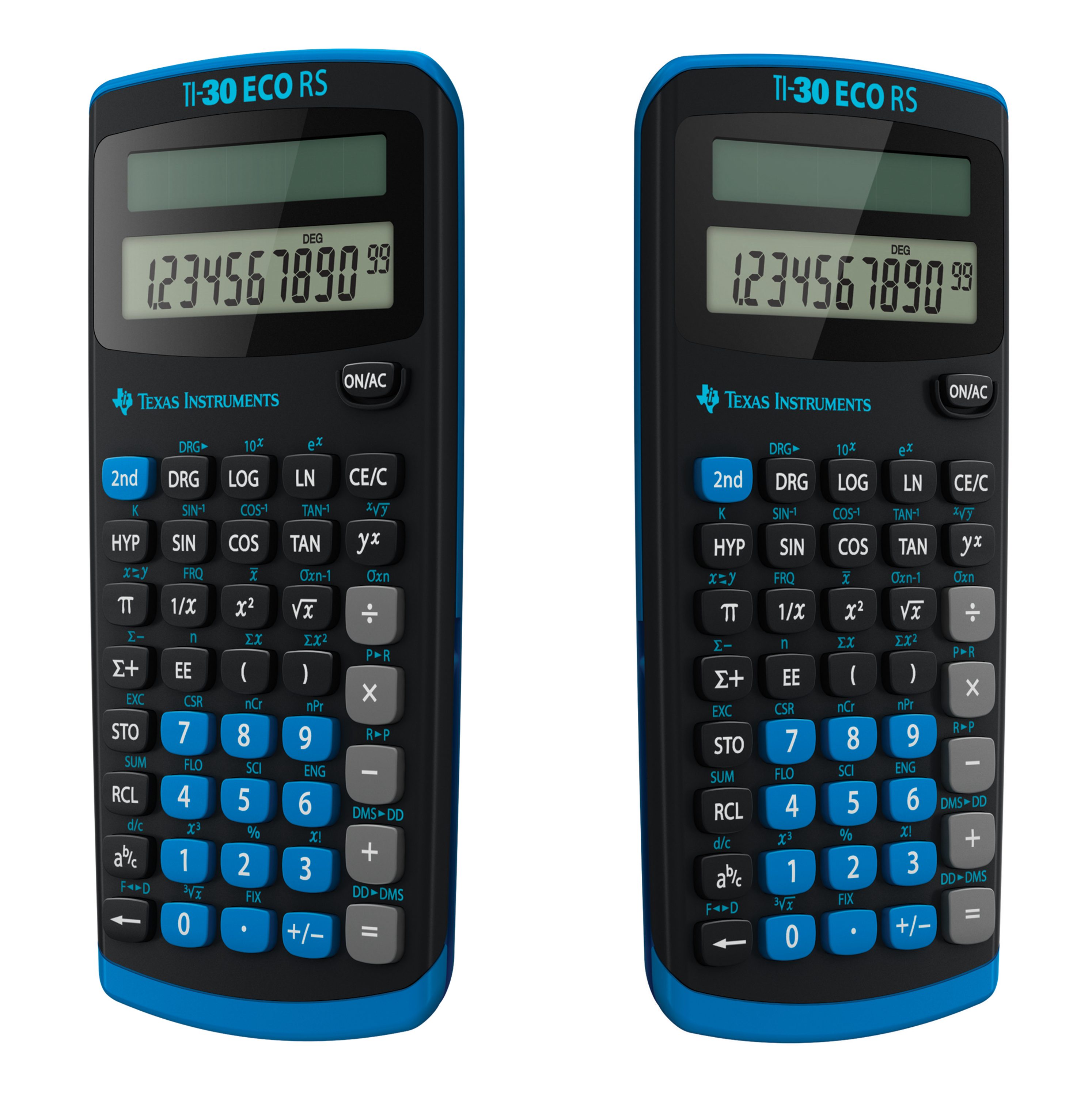 Texas Instruments Taschenrechner TI-30 ECO RS, 10-stelliges Display, Solar, Hard cover, Neue Version