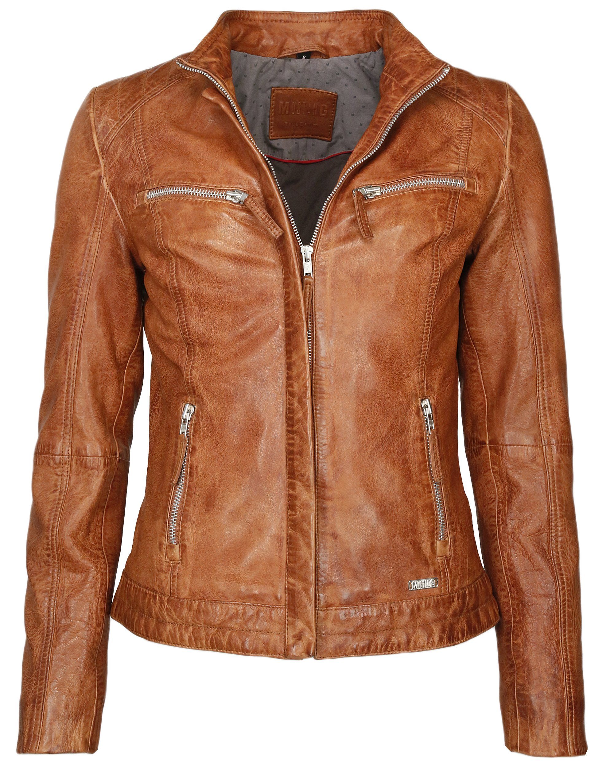 MUSTANG Amilia cognac Lederjacke