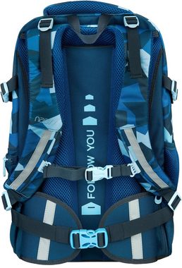 neoxx Schulrucksack Active, Camo Nation, aus recycelten PET-Flaschen