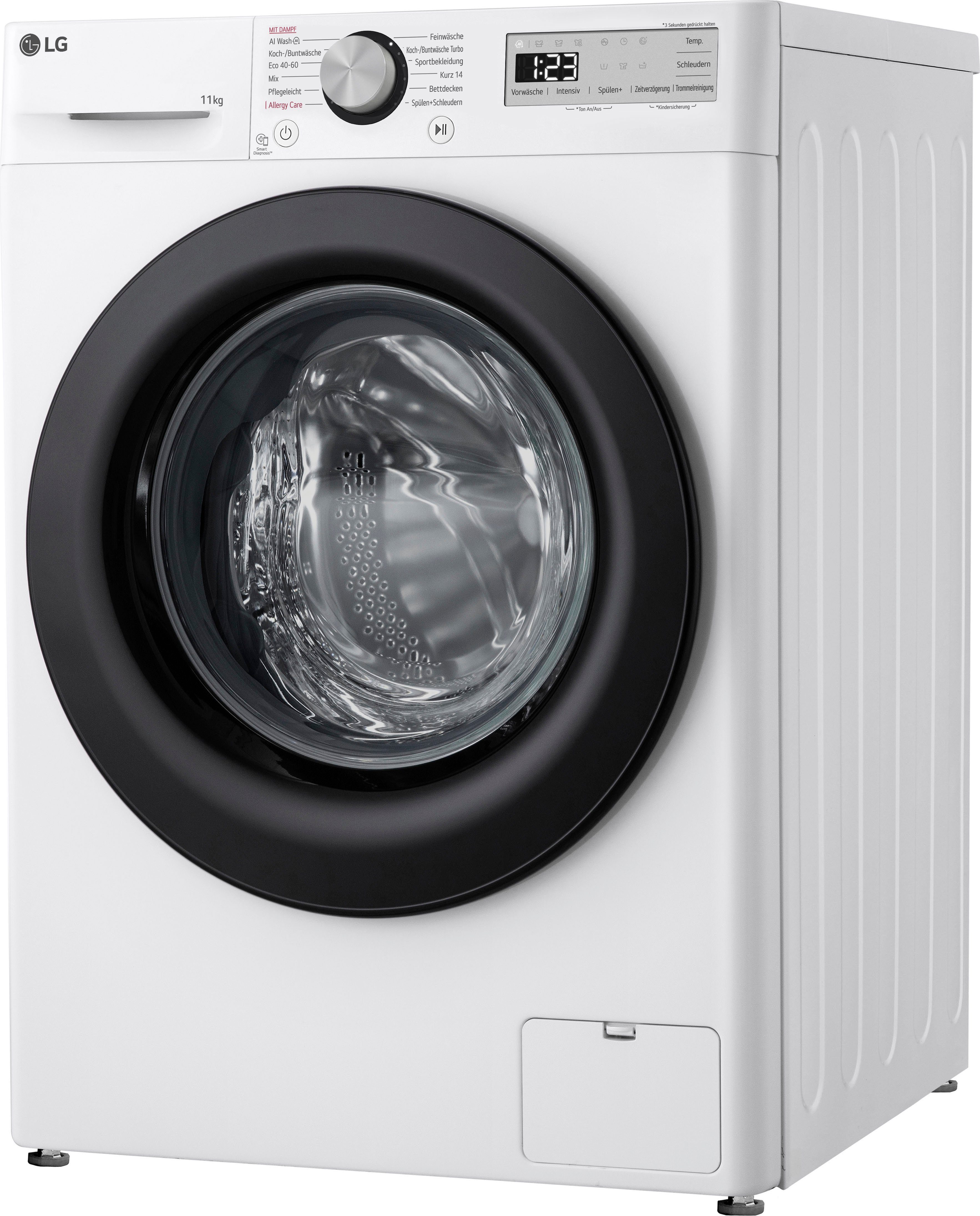 LG Waschmaschine Serie 5 F4WR4911P, Jahre 1400 4 U/min, kg, inklusive Steam-Funktion, 11 Garantie