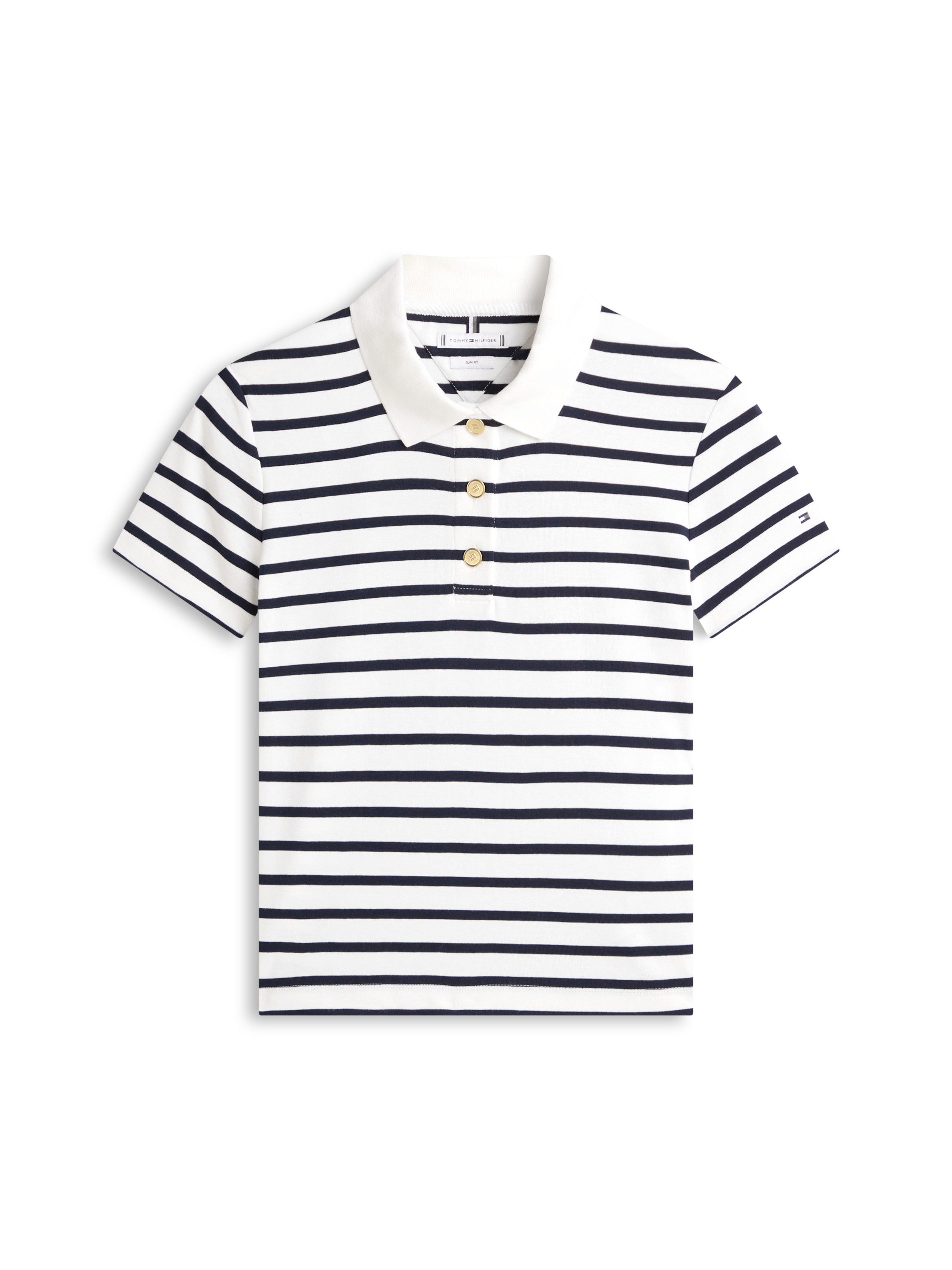 Tommy Hilfiger Poloshirt GOLD BUTTON SLIM SS POLO – Bild 4 von 5