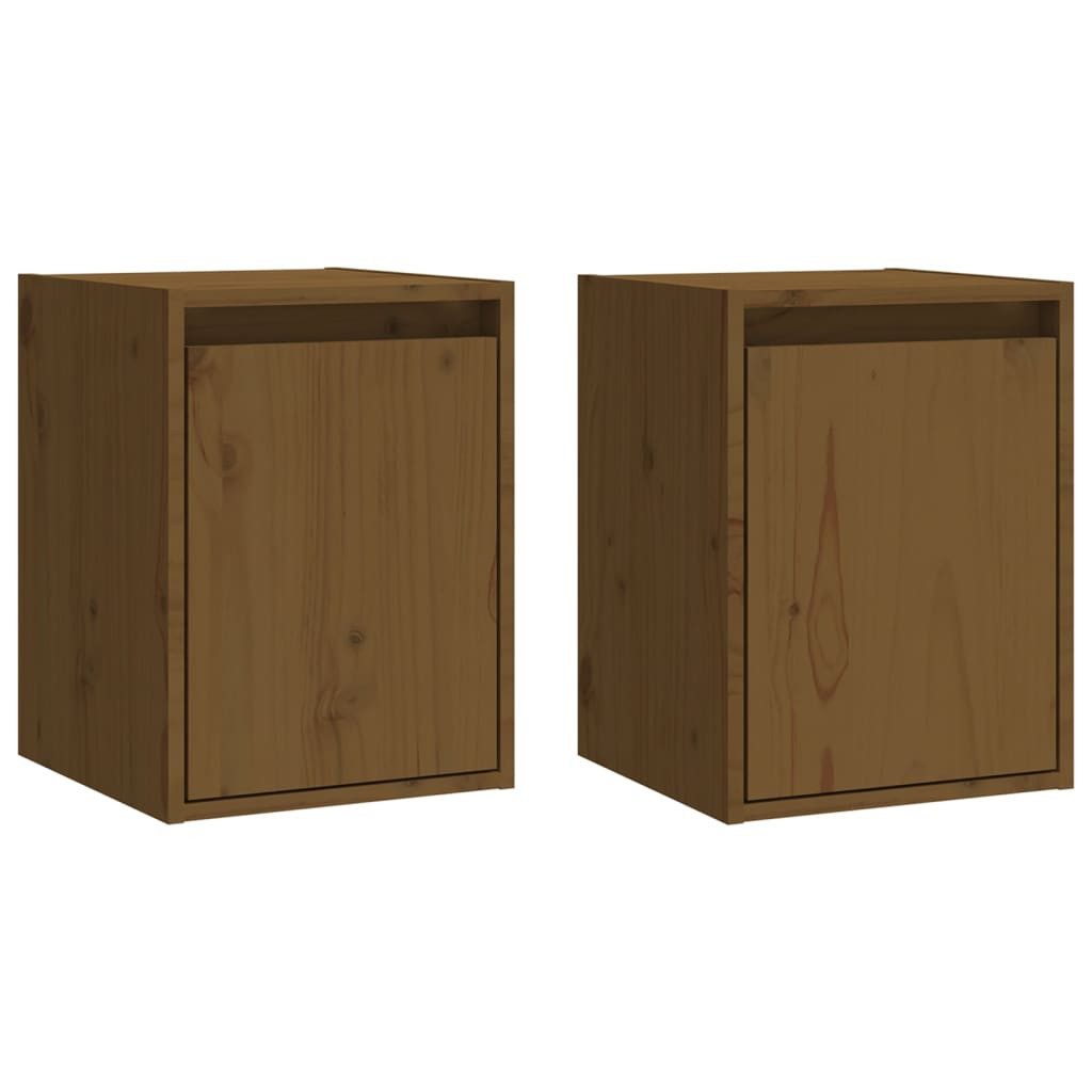vidaXL Hängeschrank NA Hängeschrank aus massivem Kiefernholz 30x30x40 cm für stilvolle Auf
