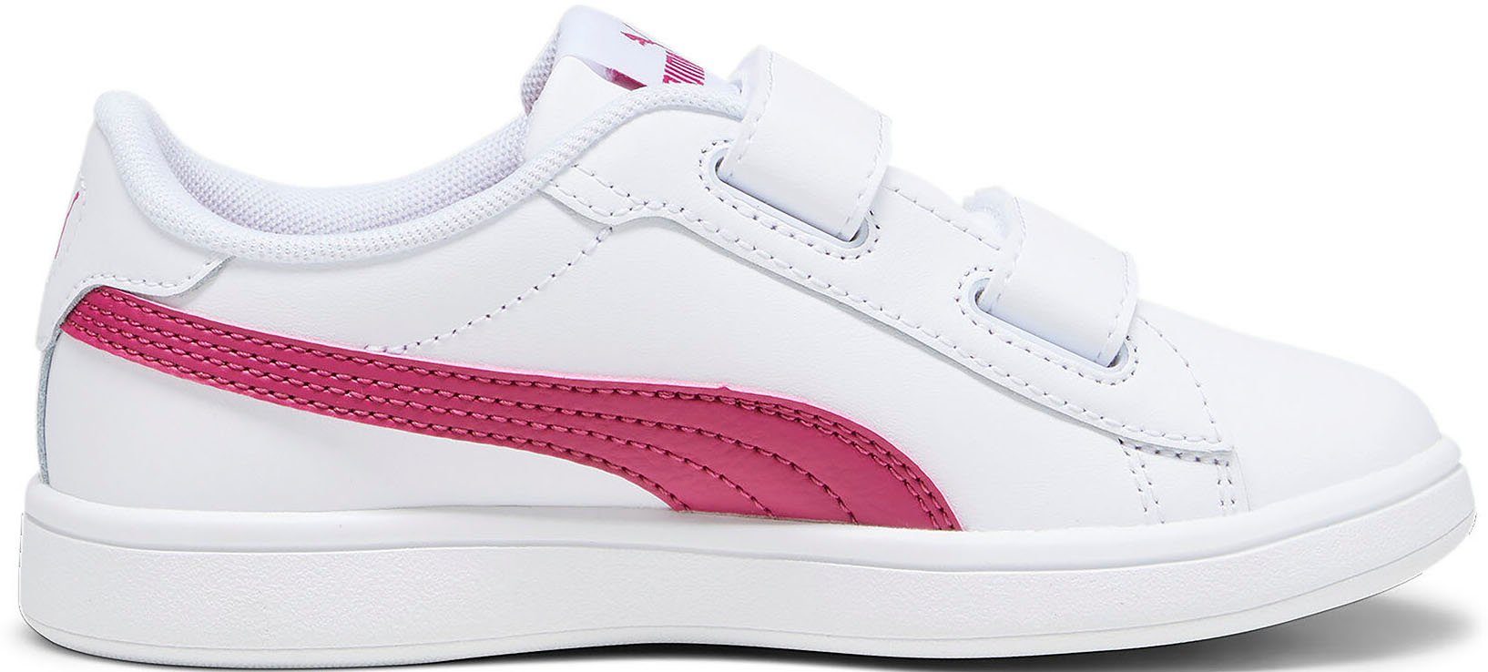 PUMA SMASH 3.0 L V White-Pinktastic mit PUMA Klettverschluss PS Sneaker