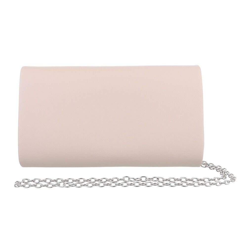 Ital-Design Schultertasche Kleine, Damentasche clutch schultertasche mit strass in Creme