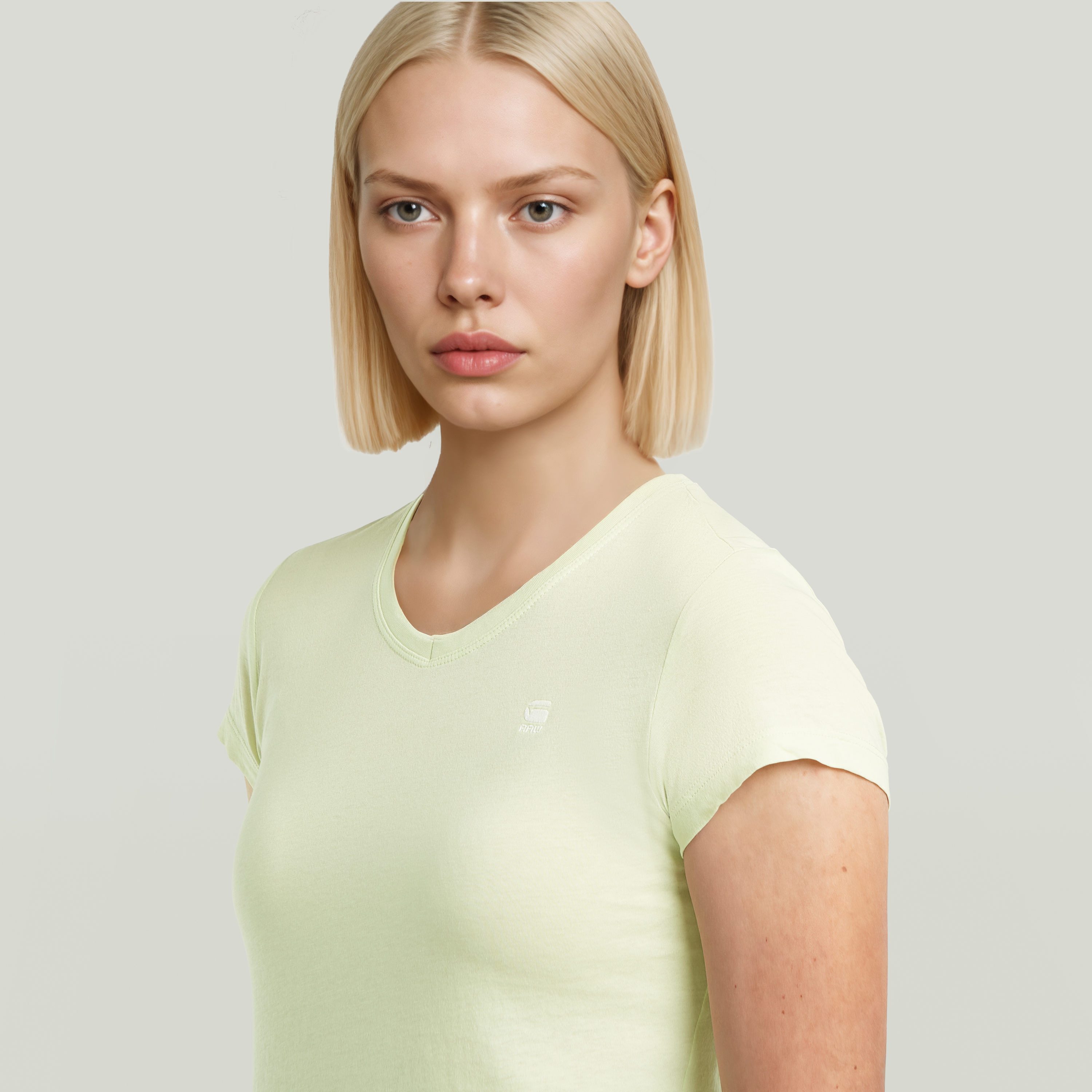 G-STAR V-Shirt Eyben mit Label