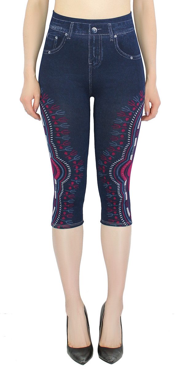 dy_mode Caprileggings Capri Jeggings Damen High günstig online kaufen